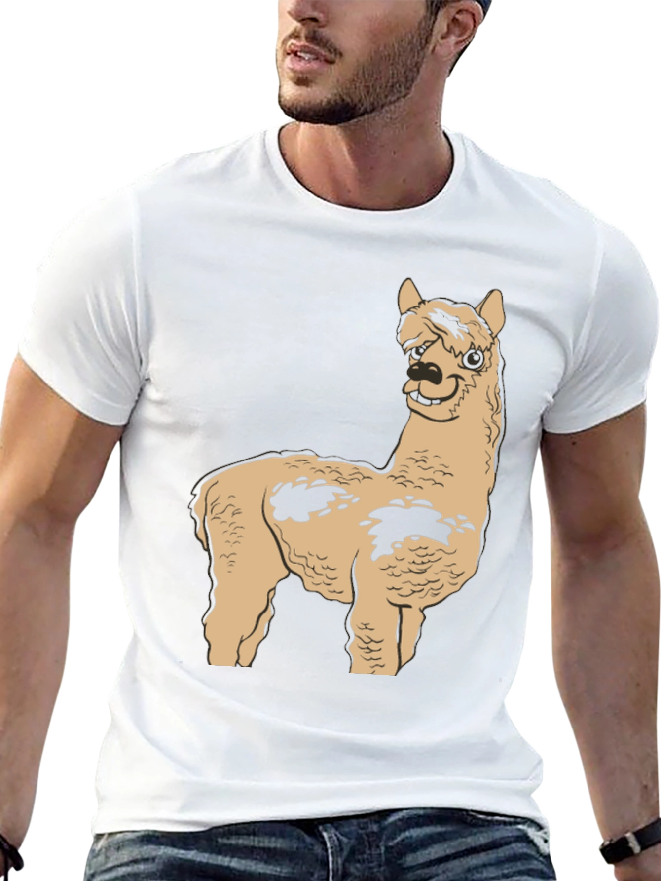 Alpaca Graphic Tee - Casual Comfort