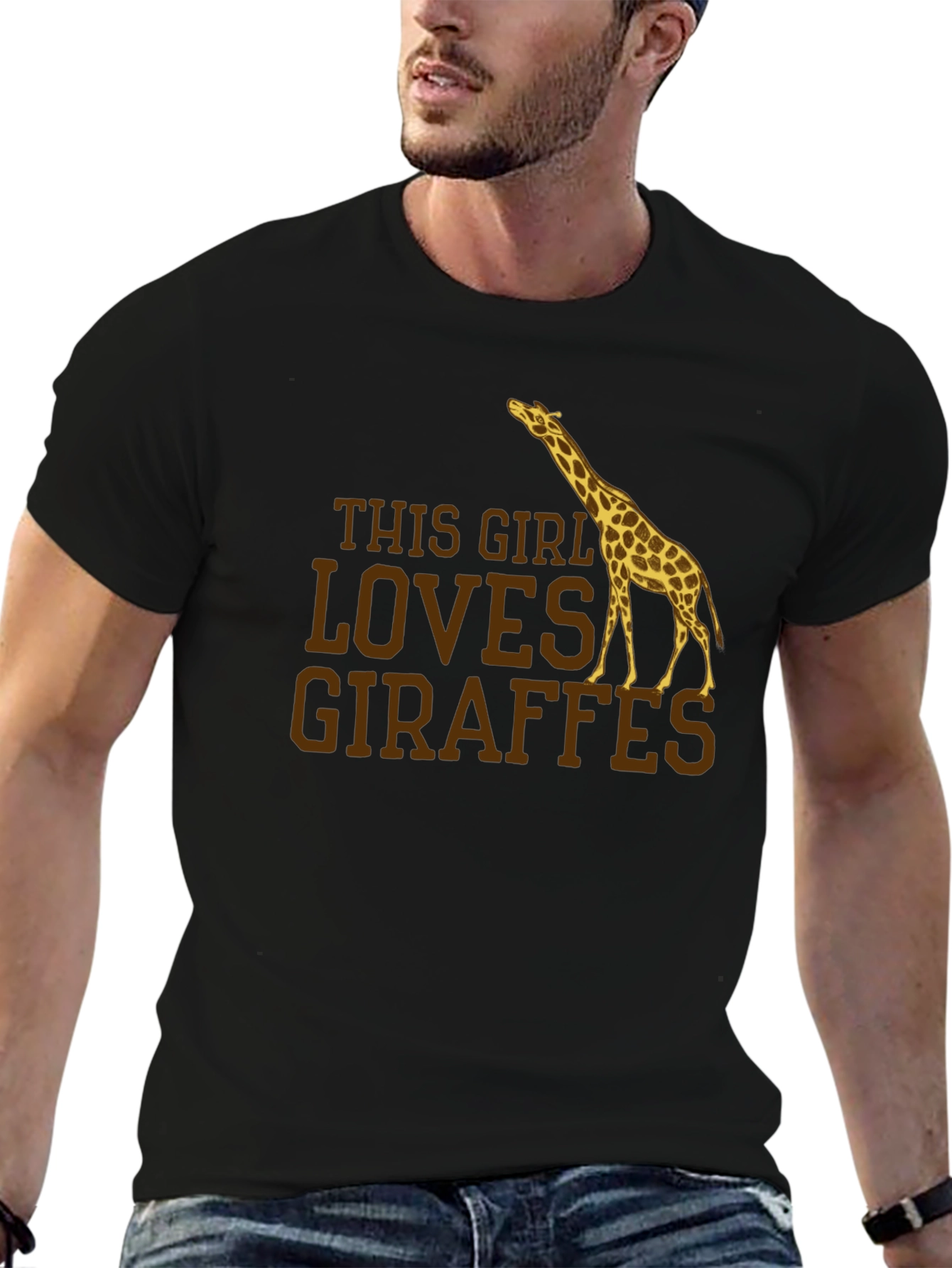 This Girl Loves Giraffes Graphic T-Shirt