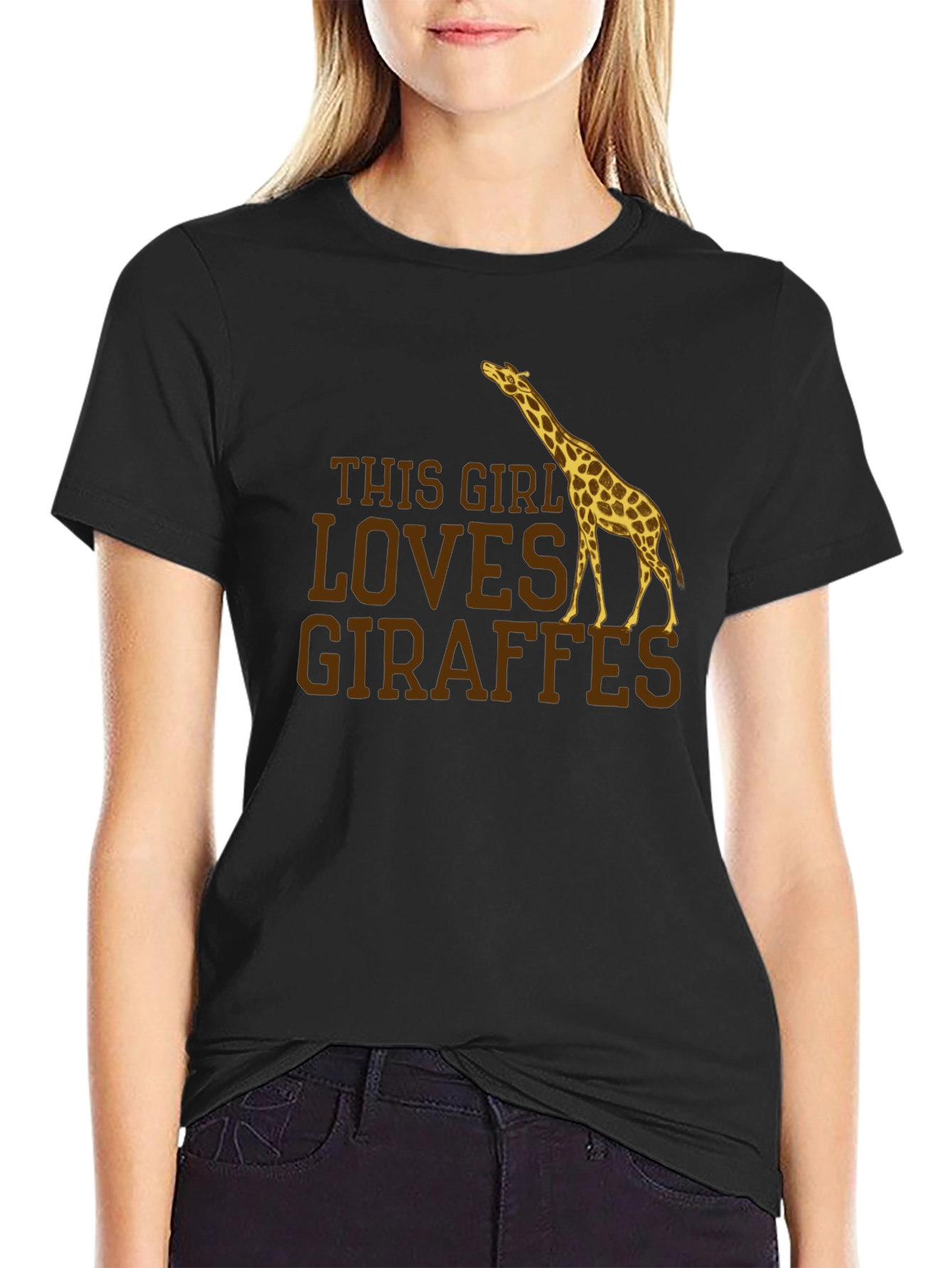 This Girl Loves Giraffes Graphic T-Shirt