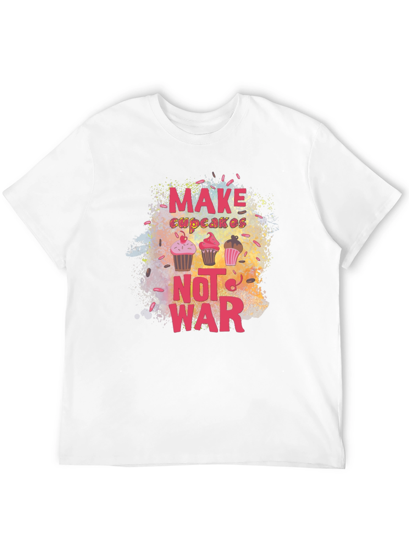 Make Cupcakes Not War Graphic Tee