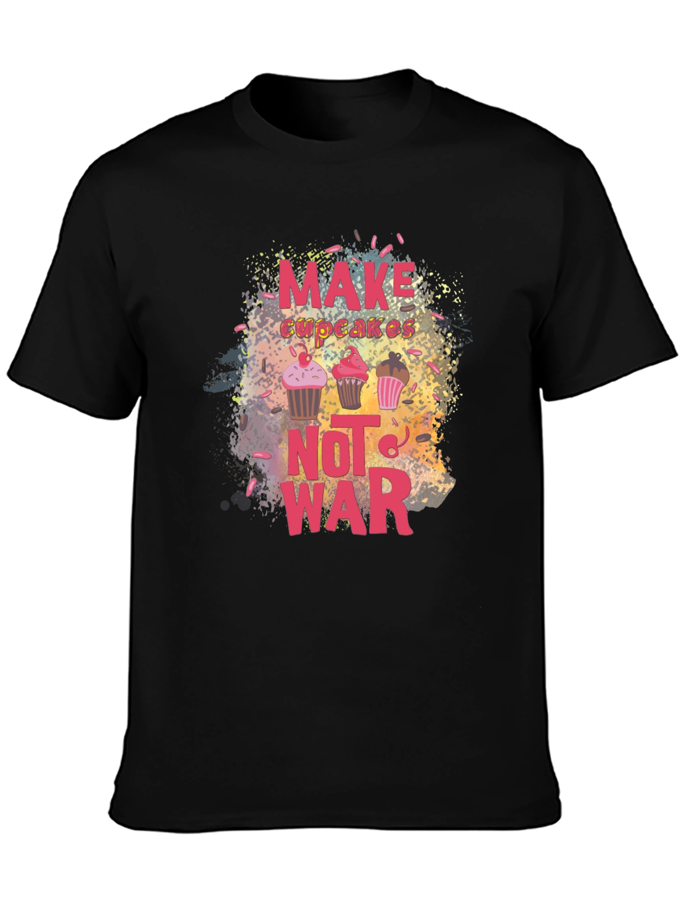 Make Cupcakes Not War Graphic Tee
