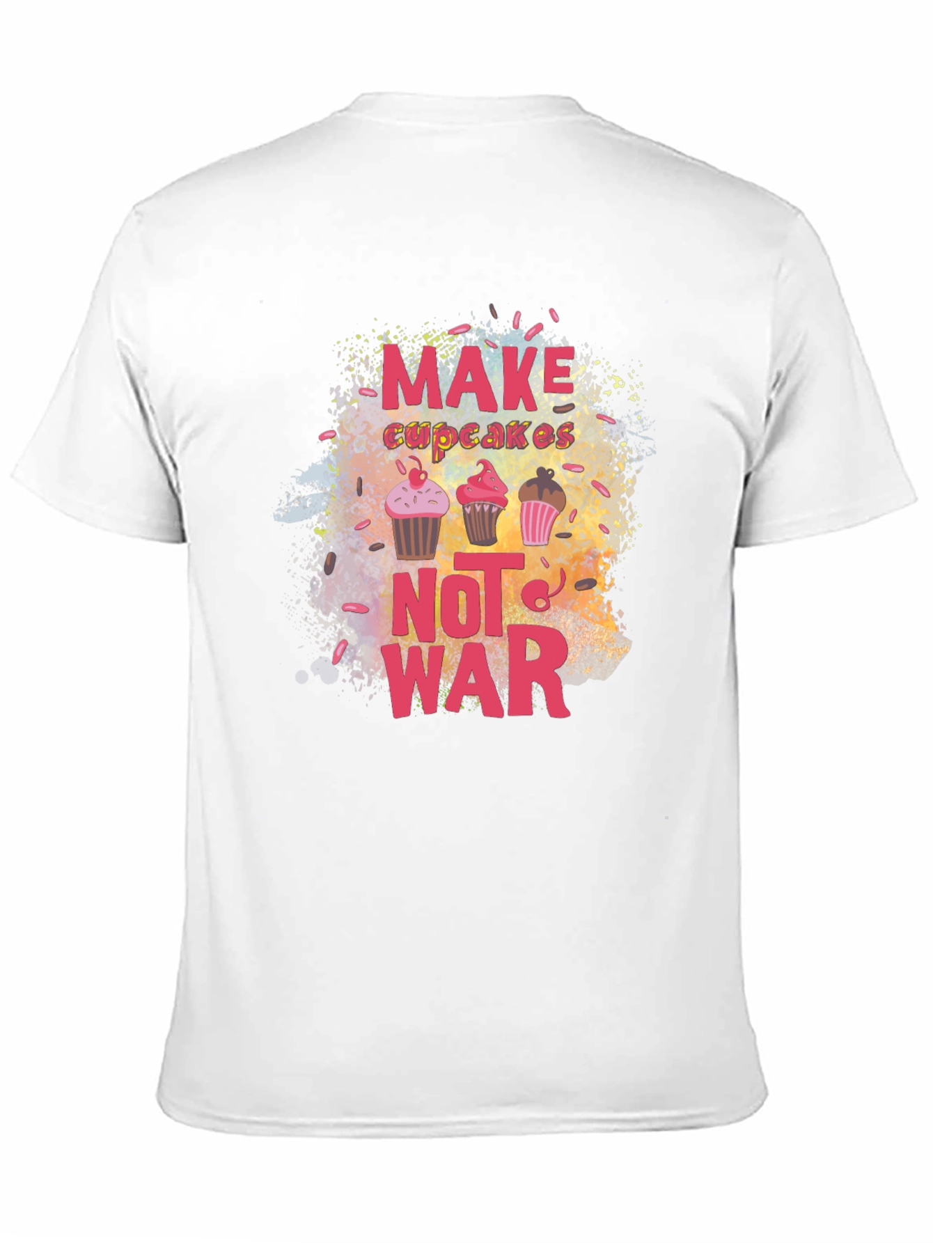 Make Cupcakes Not War Graphic Tee