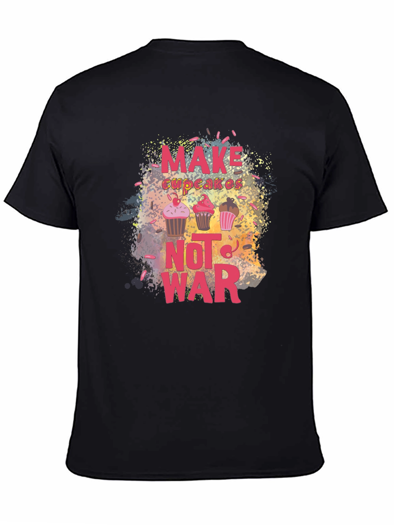 Make Cupcakes Not War Graphic Tee