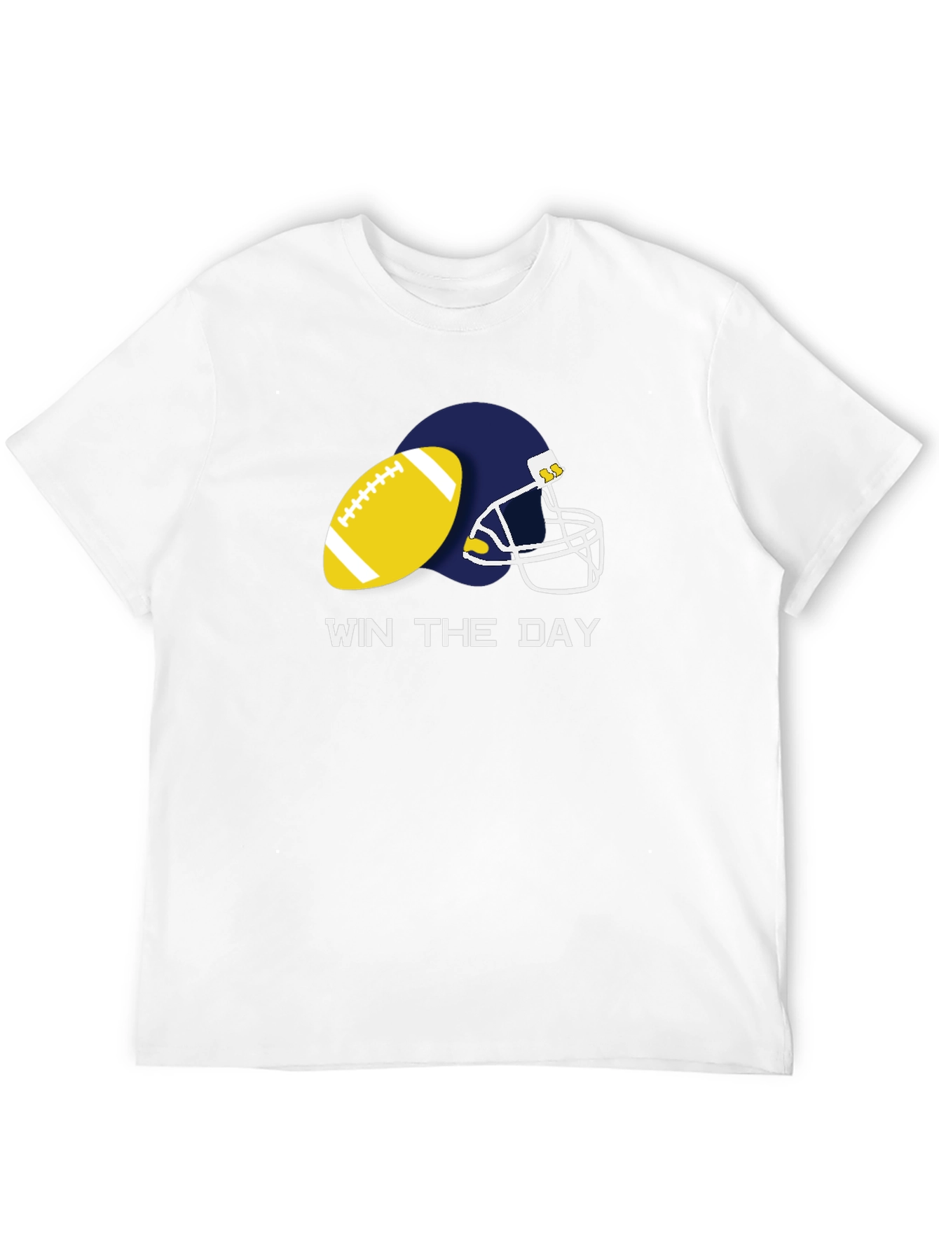 Win The Day Football Graphic Tee