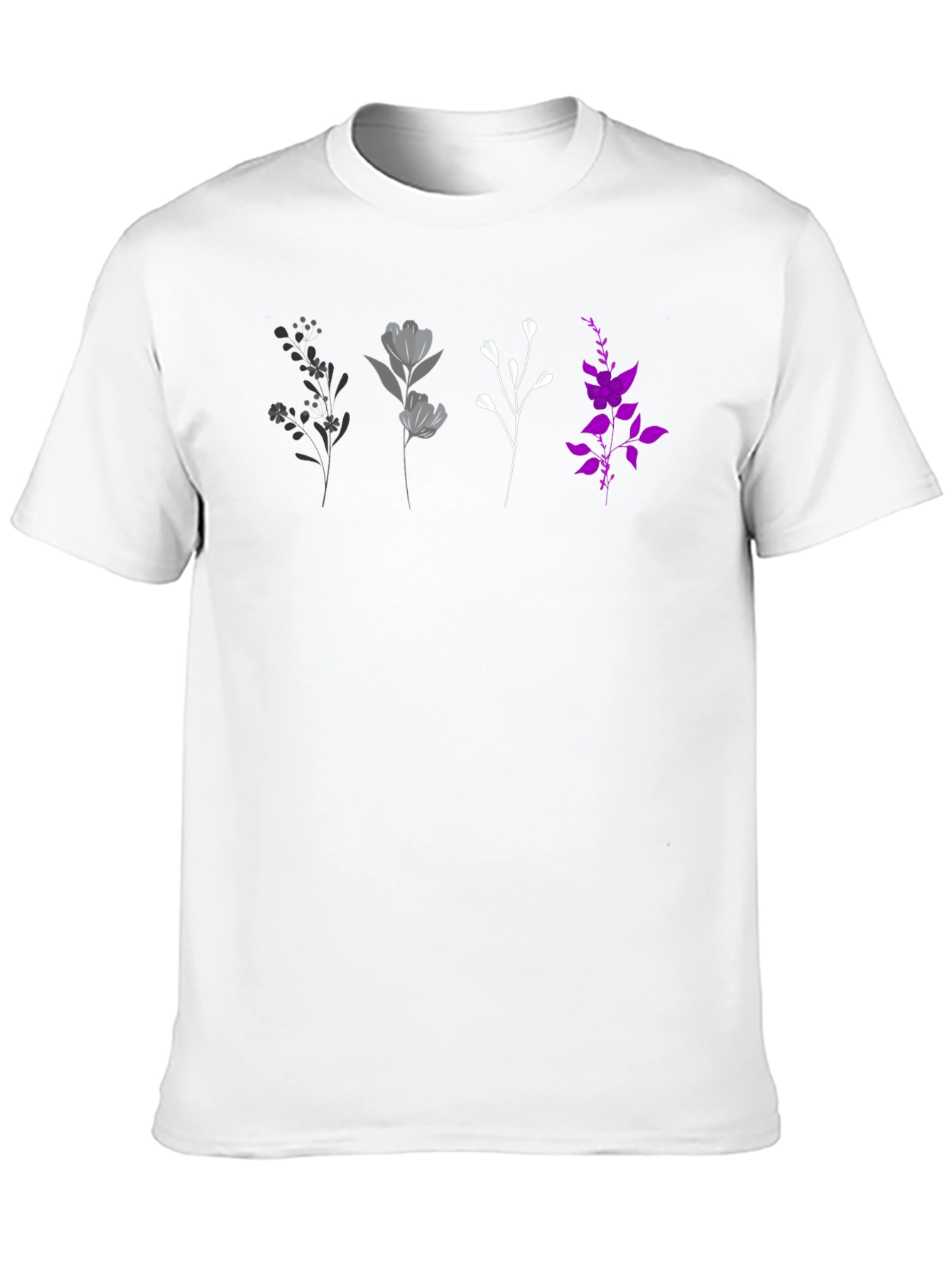 Floral Graphic Tee - Casual Cotton Comfort