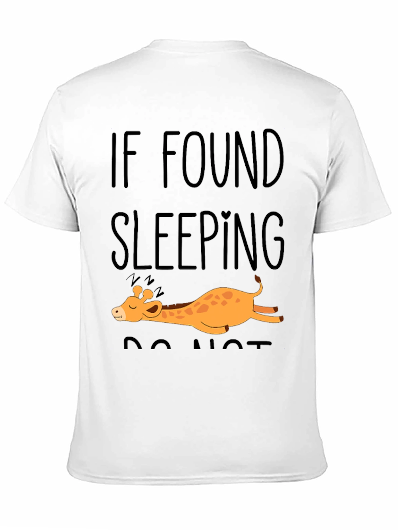 Funny Giraffe Sleeping Tee