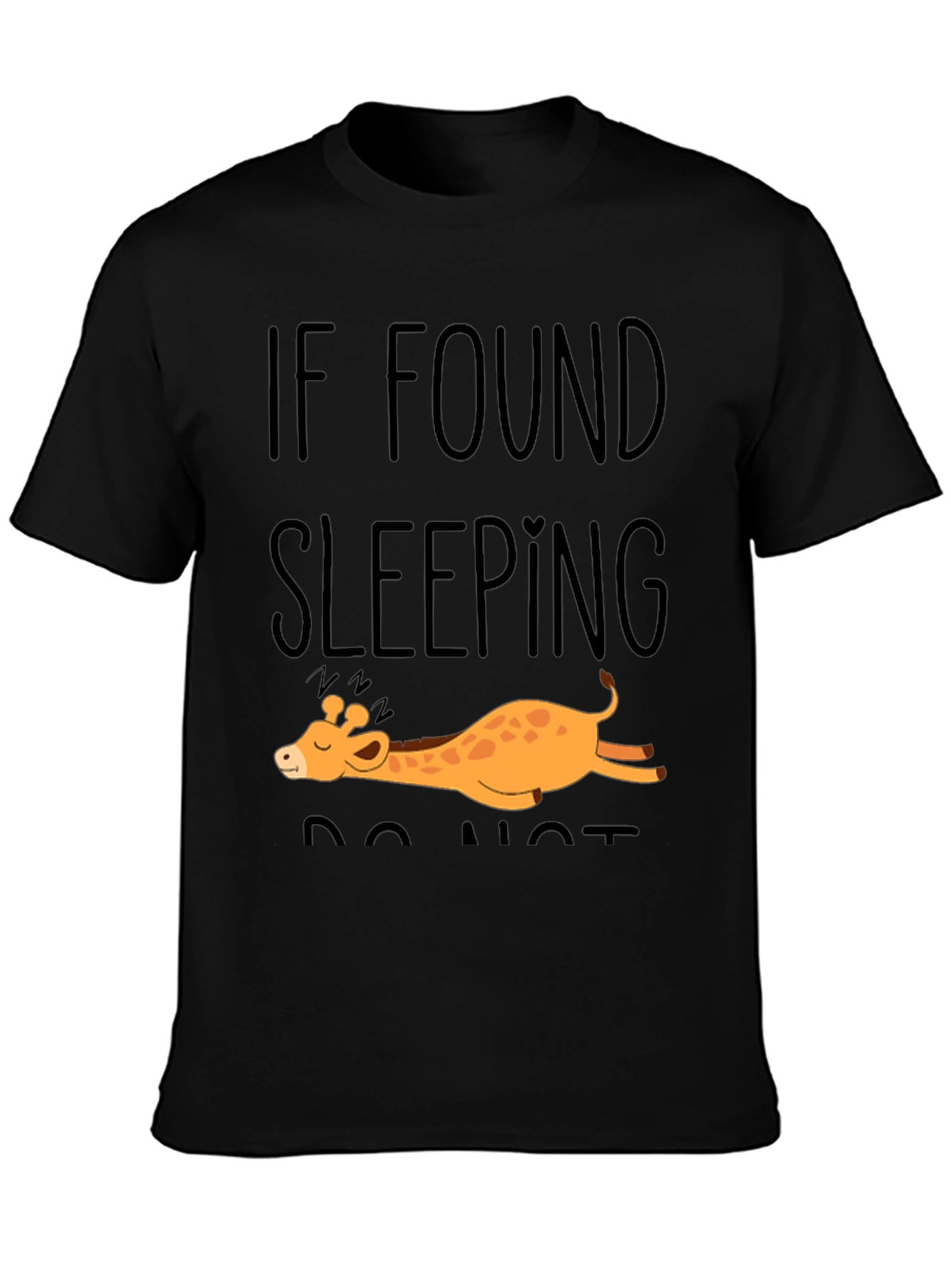 Funny Giraffe Sleeping Tee