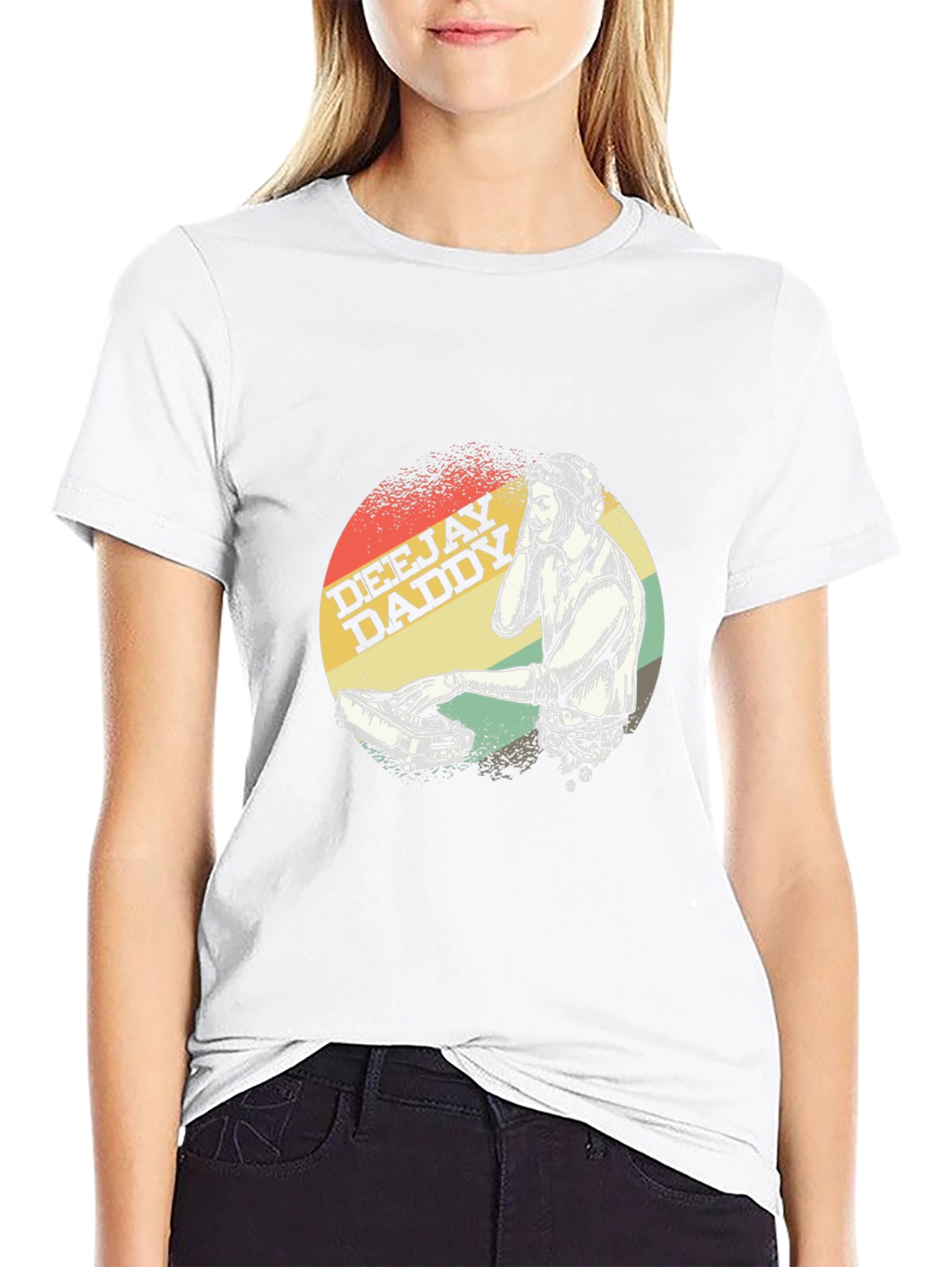 Deejay Daddy Black Graphic T-Shirt