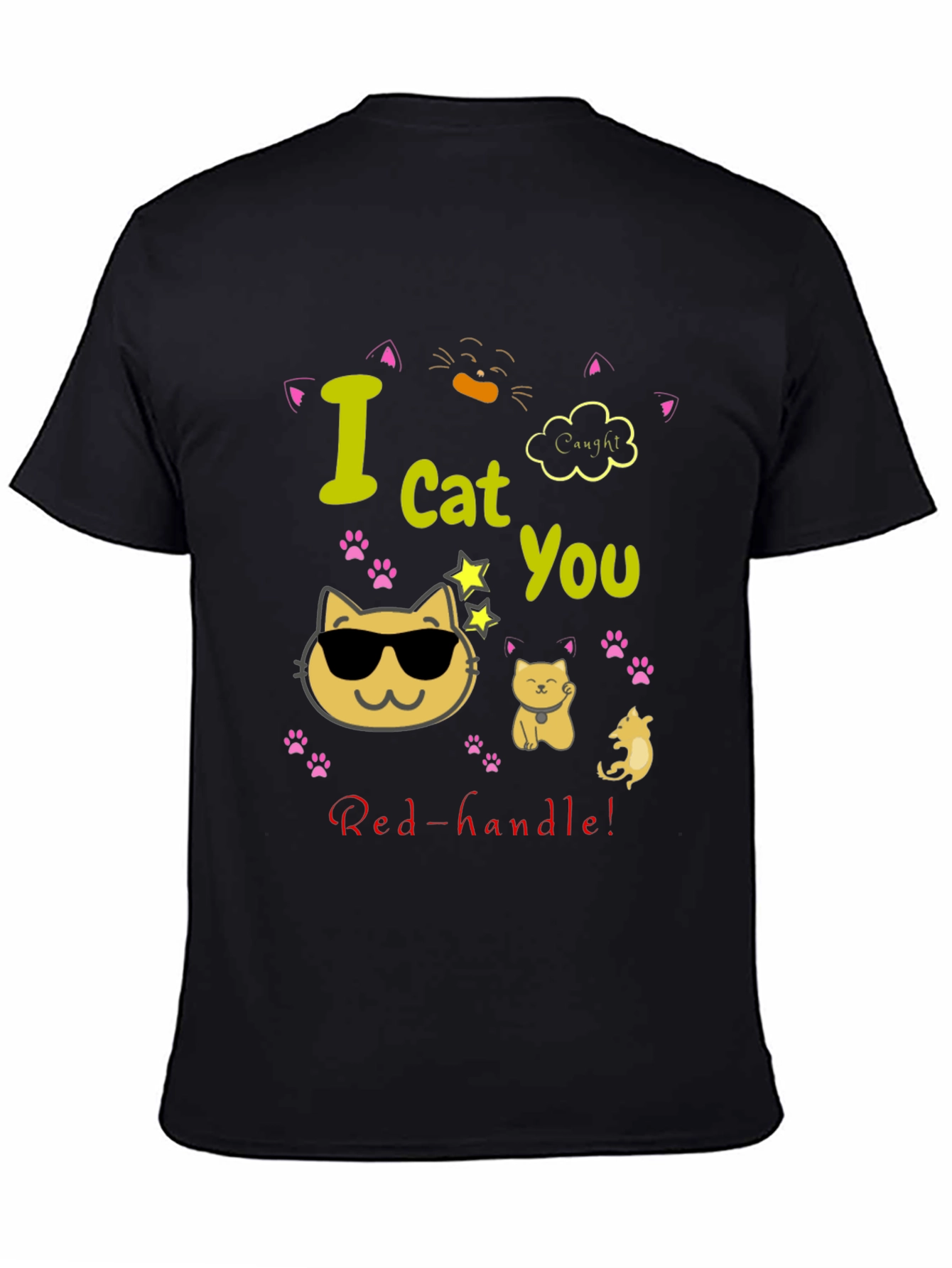 Funny Cat Graphic T-Shirt - I Cat You!