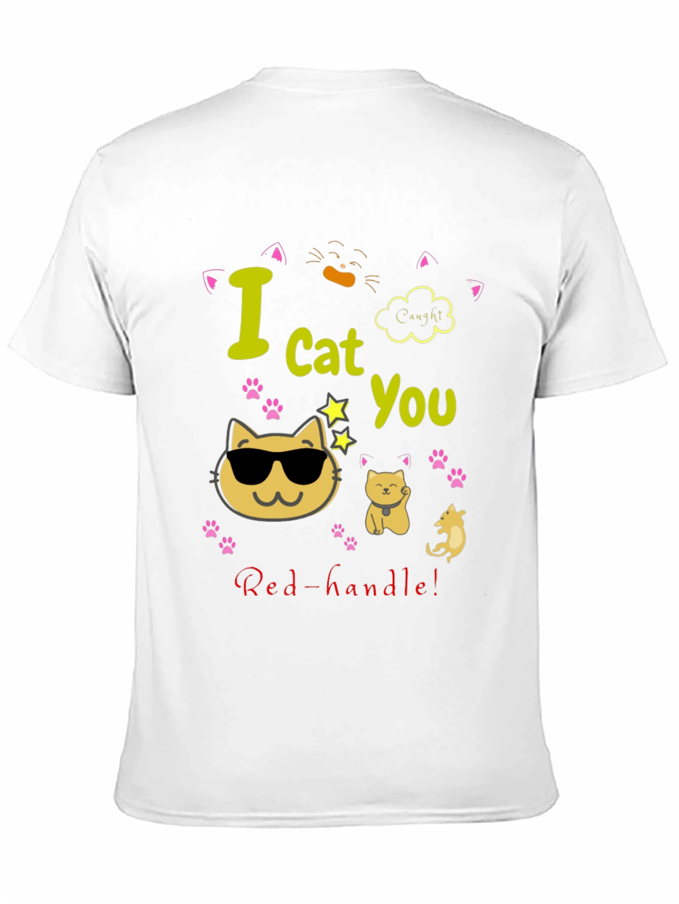 Funny Cat Graphic T-Shirt - I Cat You!