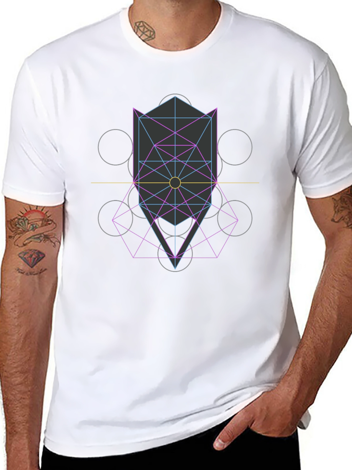 Geometric Metatrons Cube T-Shirt