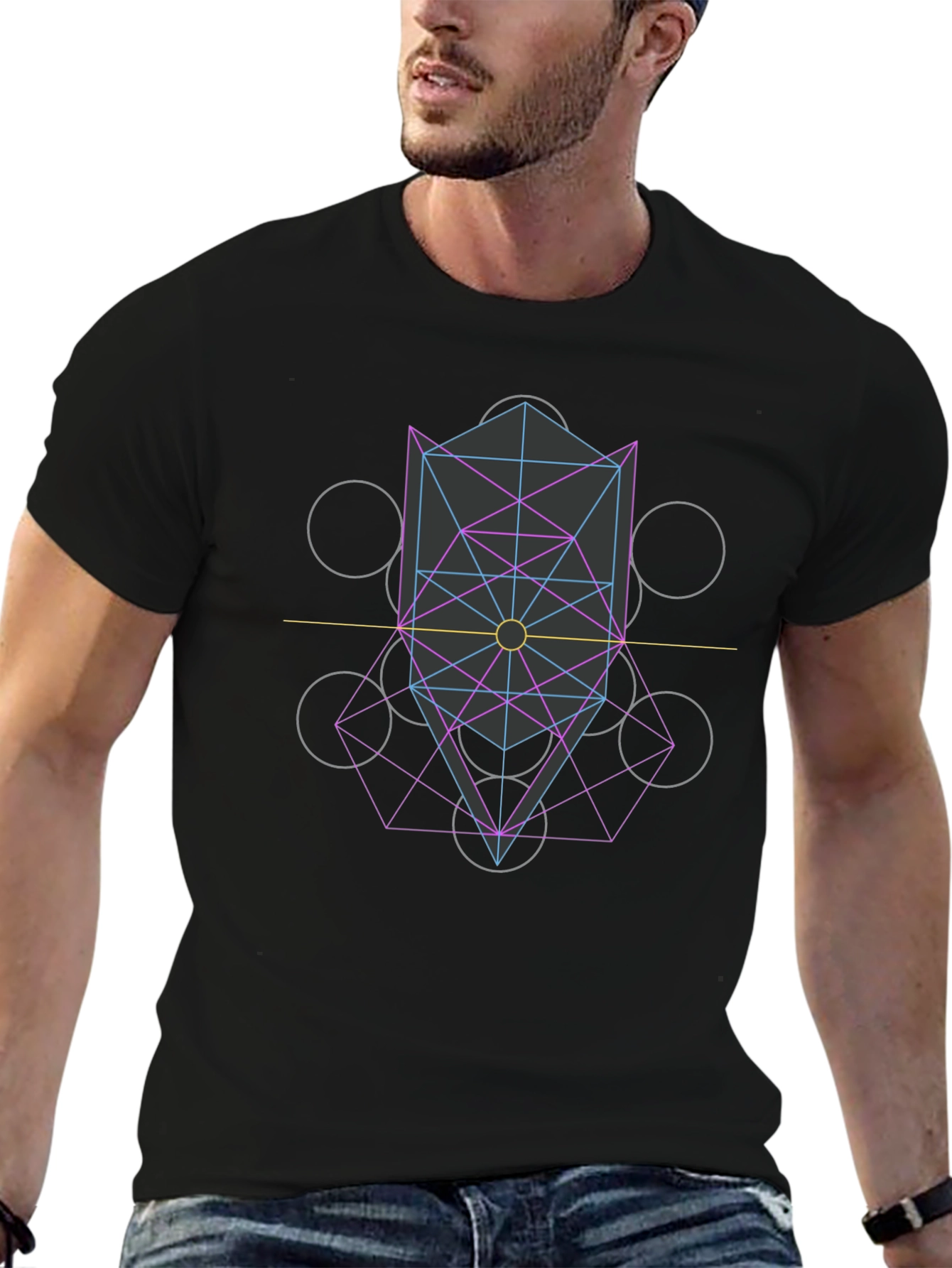 Geometric Metatrons Cube T-Shirt