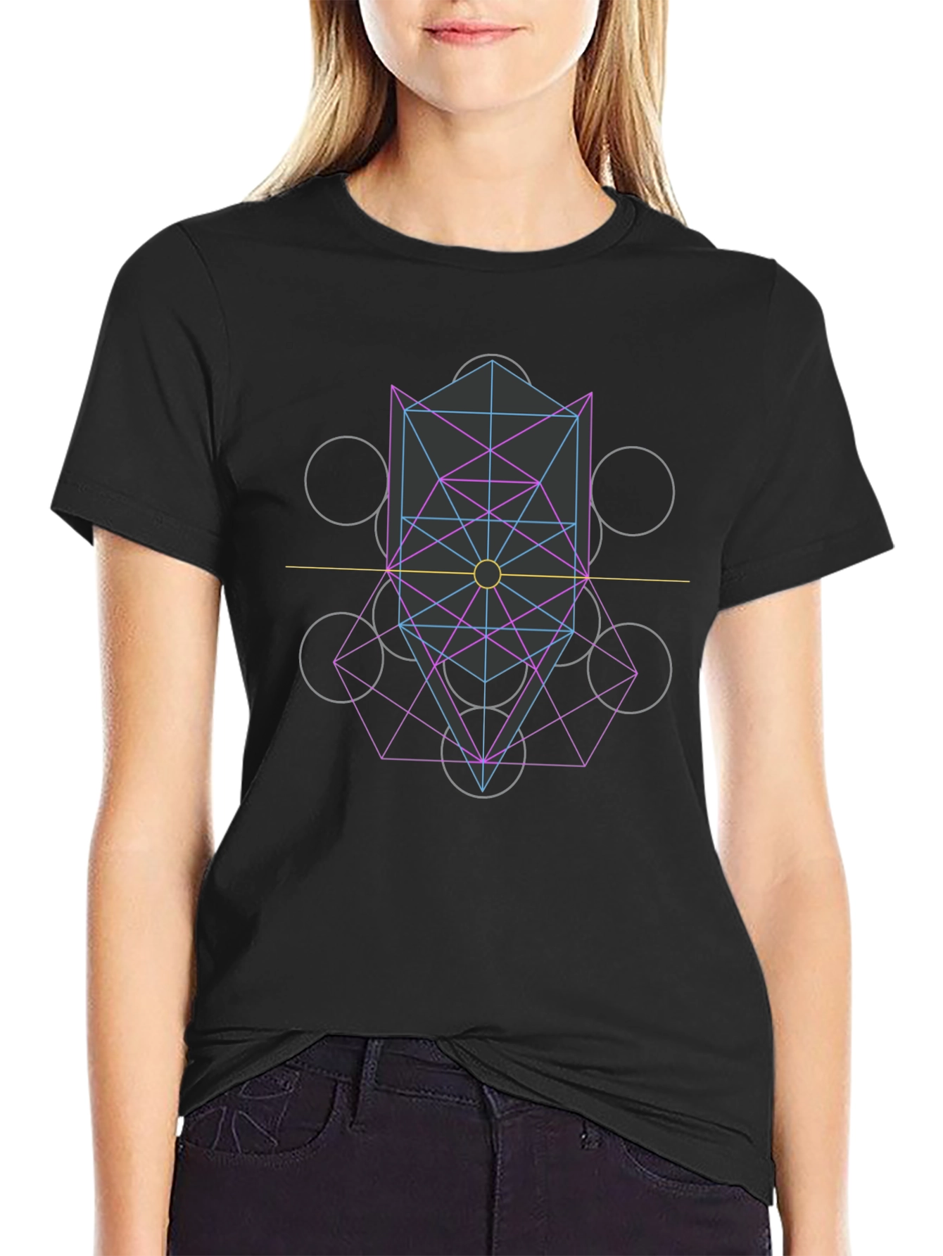 Geometric Metatrons Cube T-Shirt
