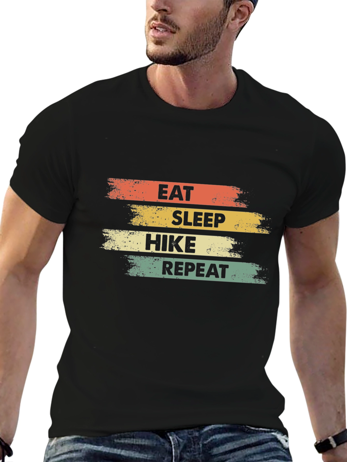 Eat Sleep Hike Repeat T-Shirt - Adventure Tee