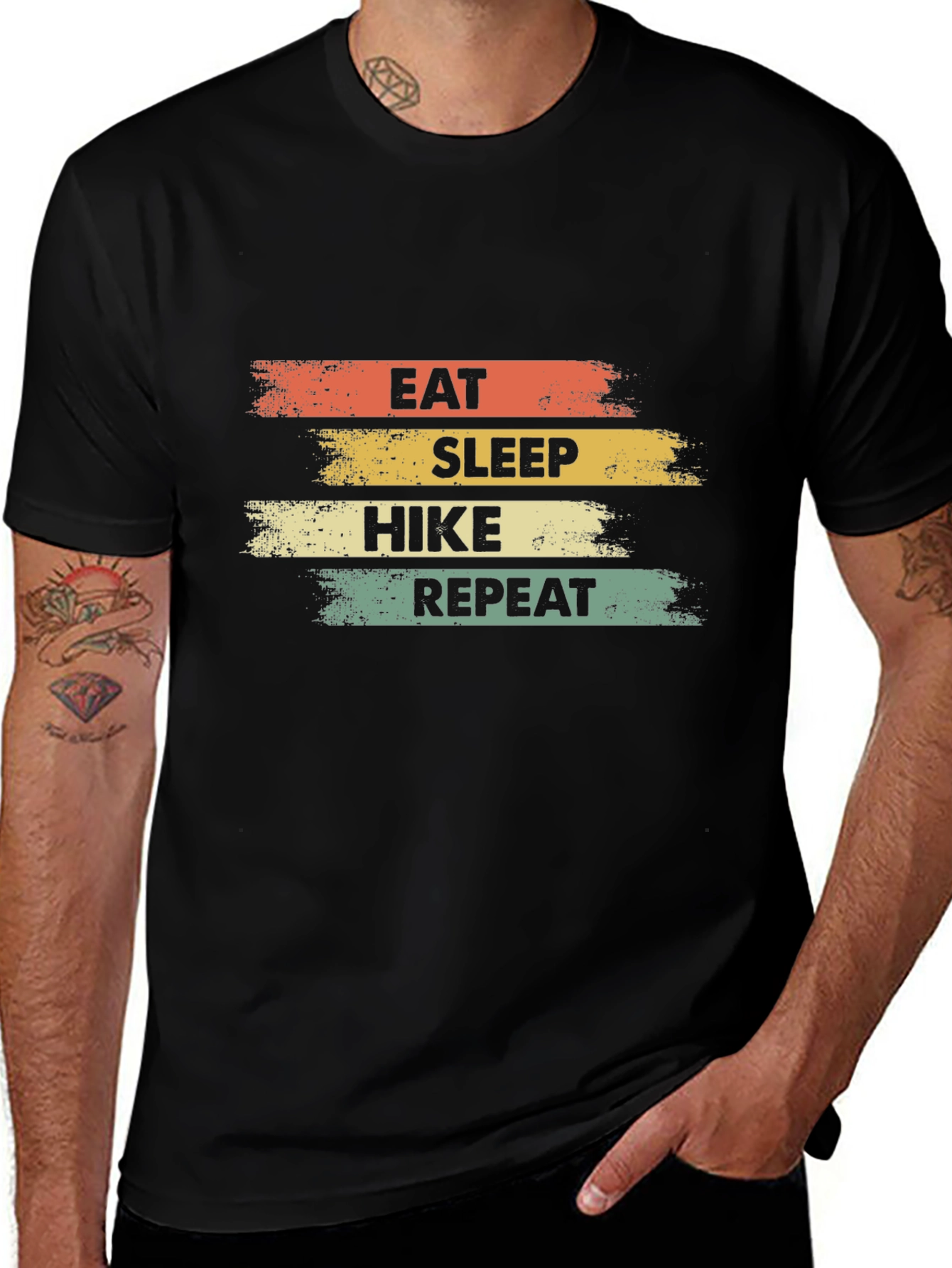 Eat Sleep Hike Repeat T-Shirt - Adventure Tee
