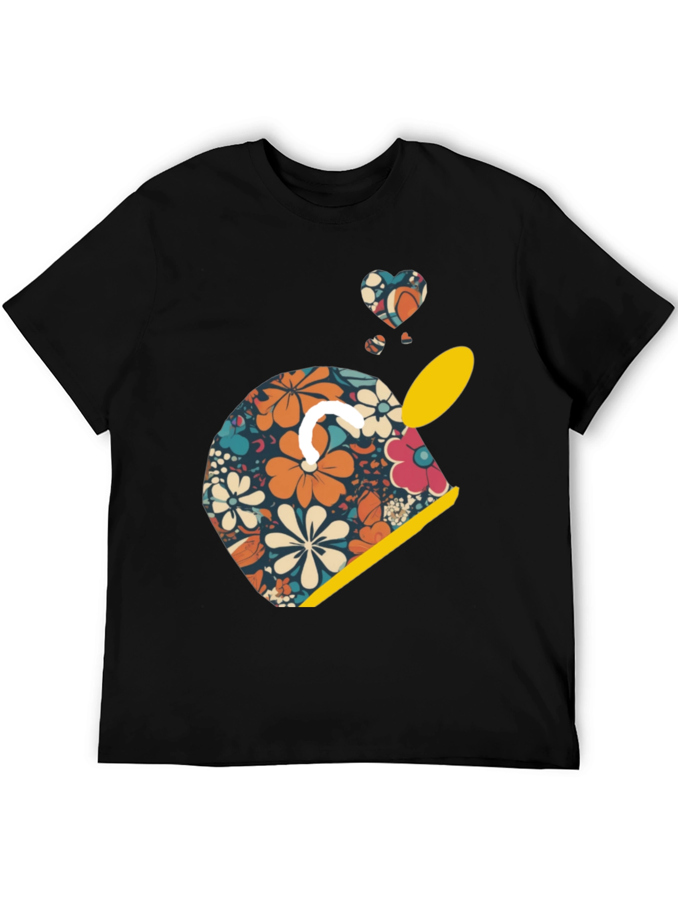 Retro Floral Helmet Graphic Tee