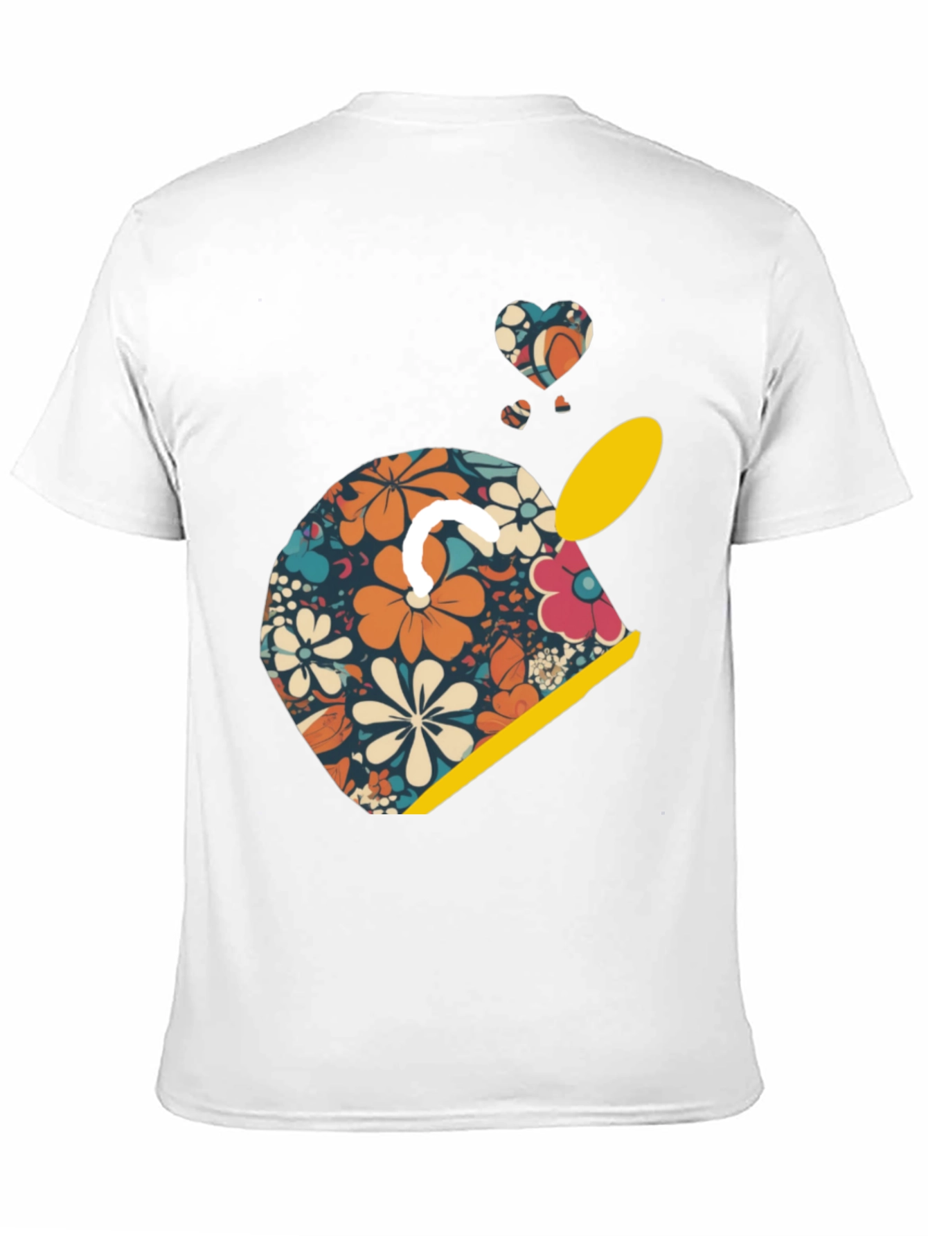 Retro Floral Helmet Graphic Tee