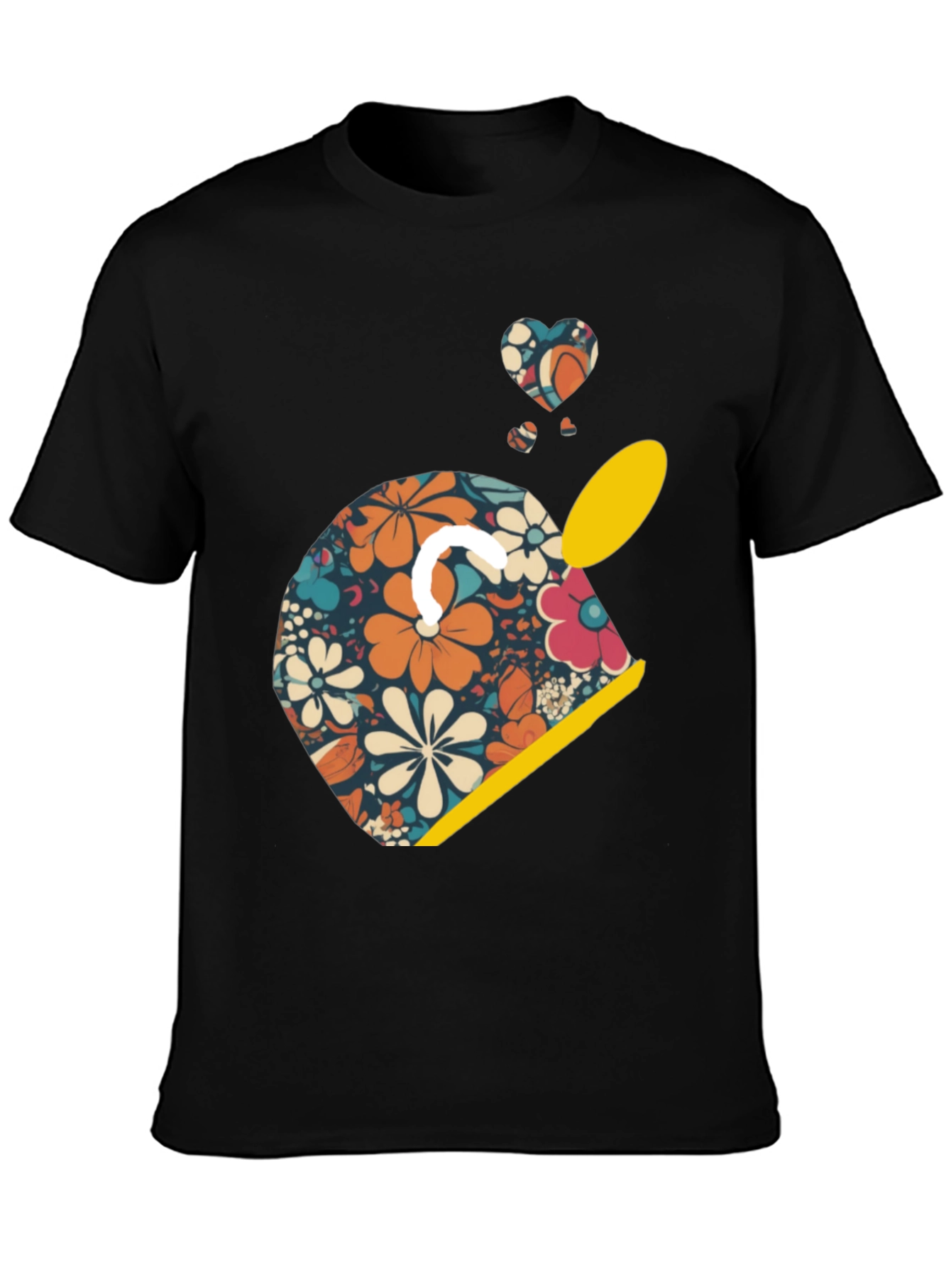 Retro Floral Helmet Graphic Tee