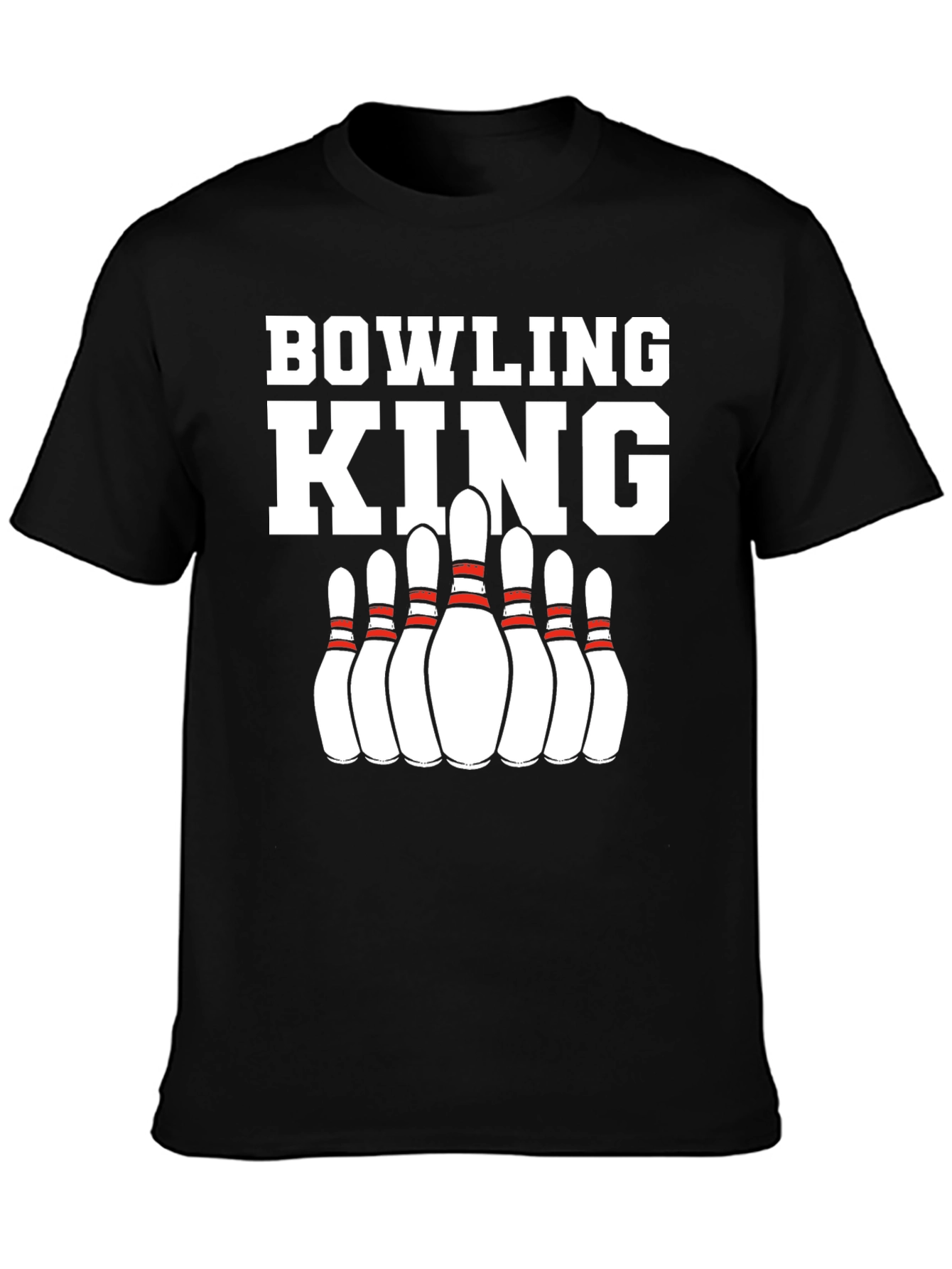 Bowling King Graphic T-Shirt for Bowling Enthusiasts