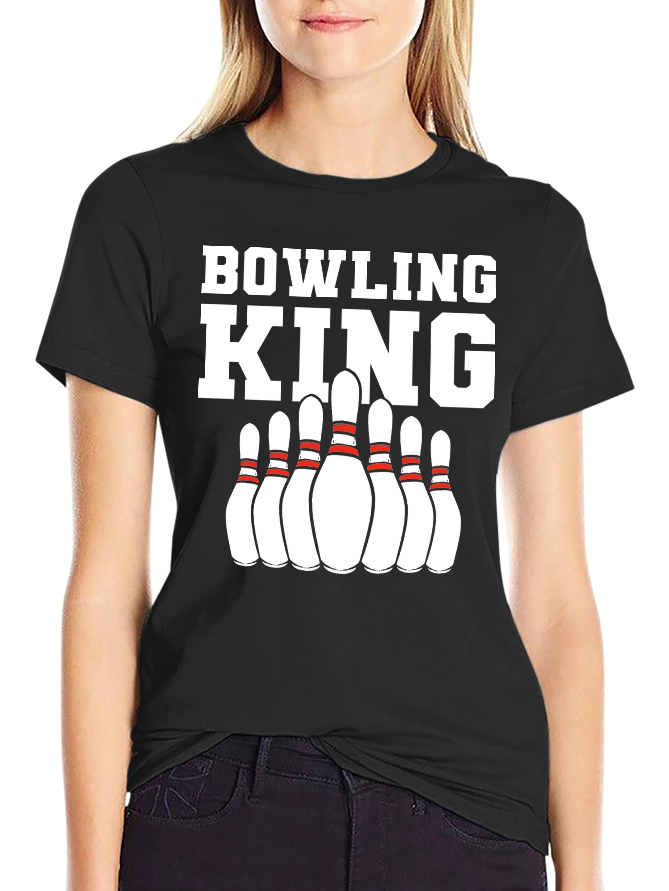Bowling King Graphic T-Shirt for Bowling Enthusiasts
