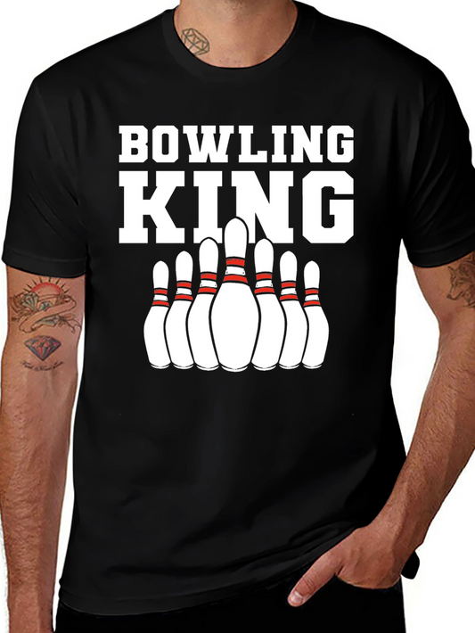 Bowling King Graphic T-Shirt for Bowling Enthusiasts