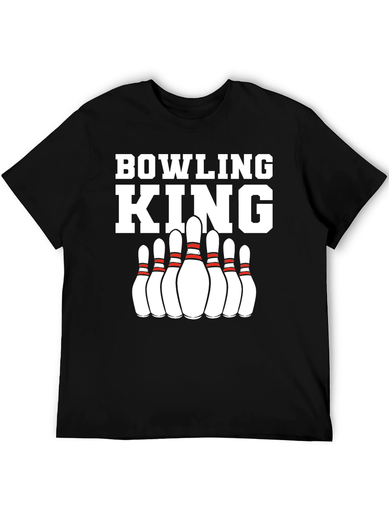 Bowling King Graphic T-Shirt for Bowling Enthusiasts