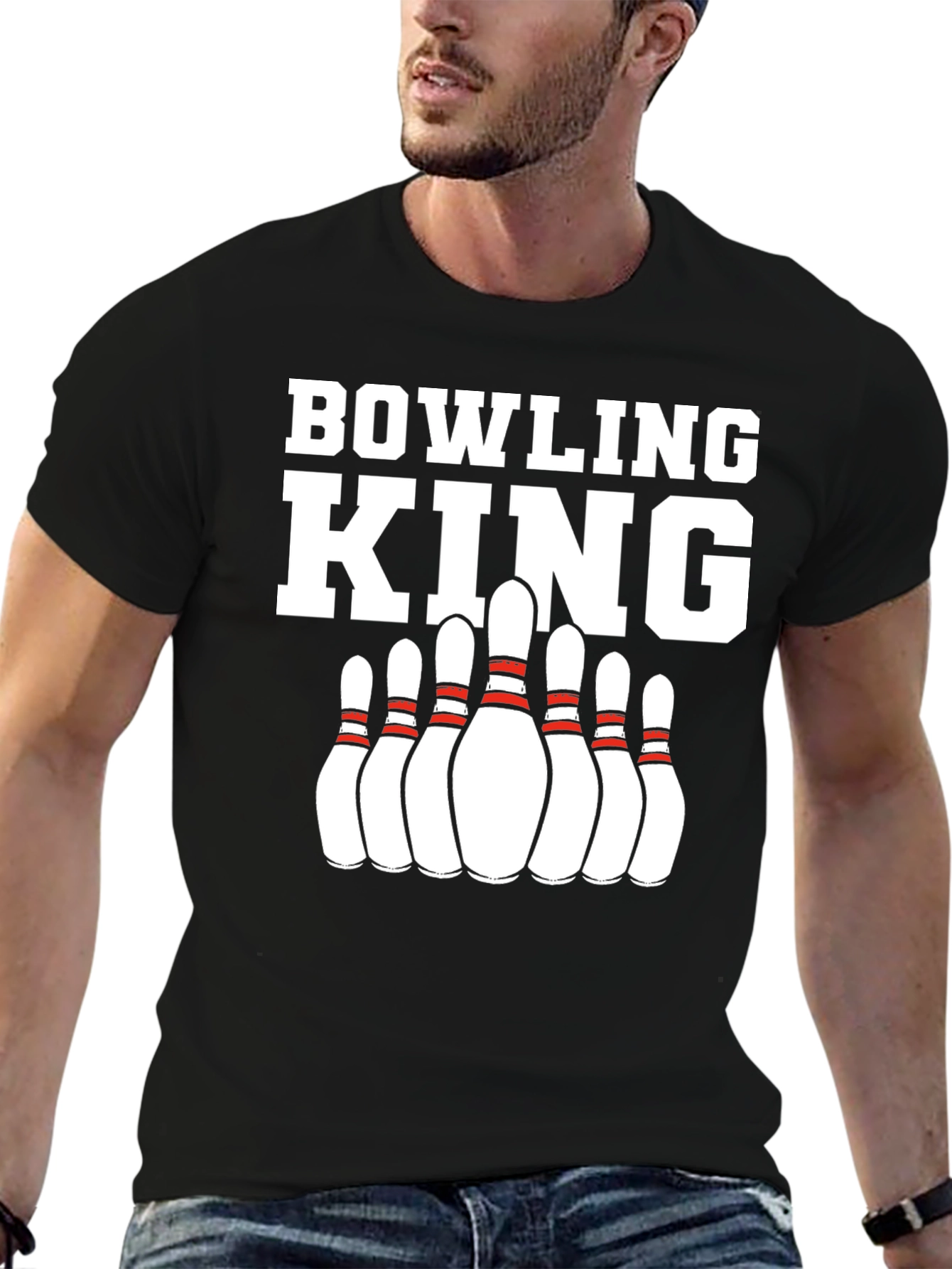 Bowling King Graphic T-Shirt for Bowling Enthusiasts