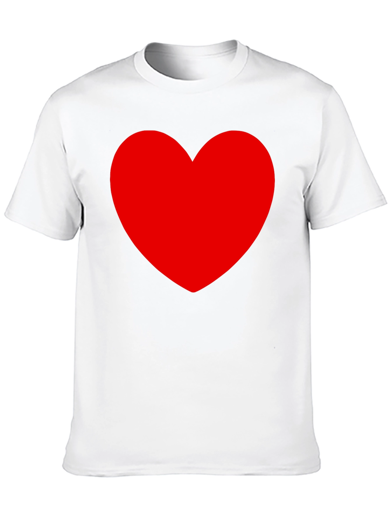 Heart Graphic Black Tee - Express Your Love!