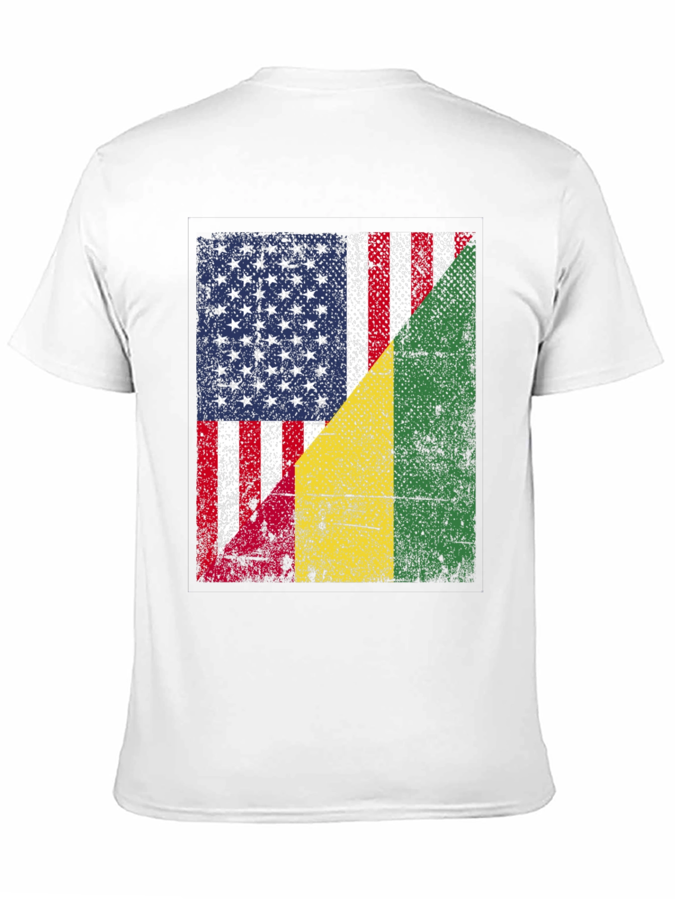 USA and Guinea Flag T-Shirt