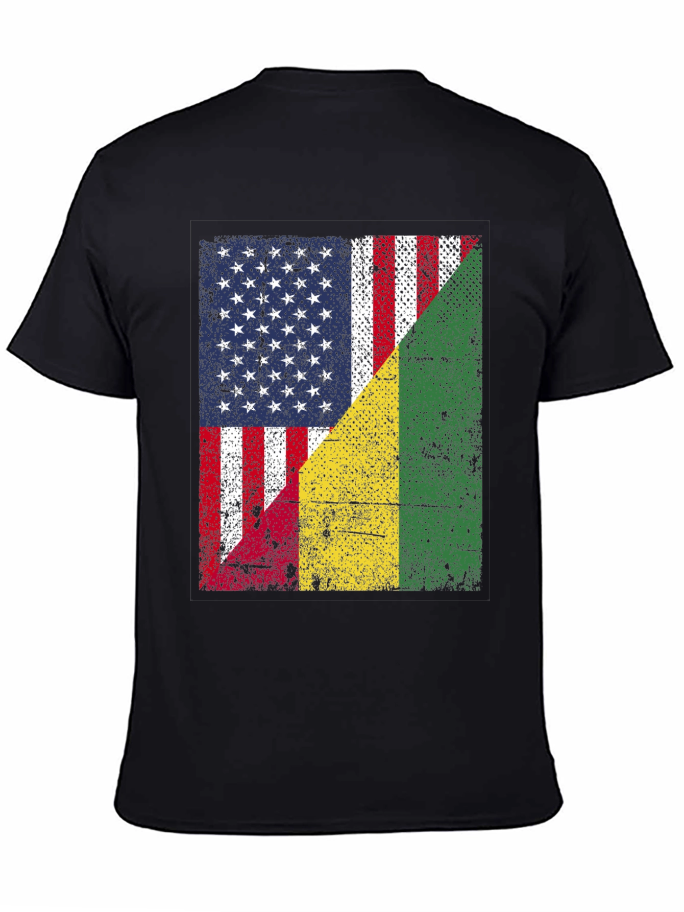USA and Guinea Flag T-Shirt