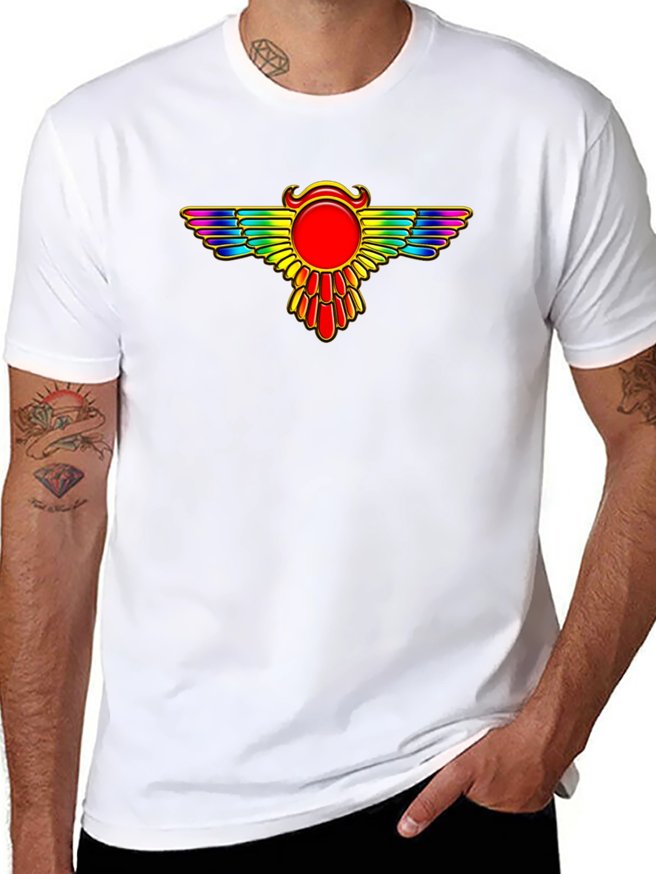 Rainbow Winged Sun T-Shirt