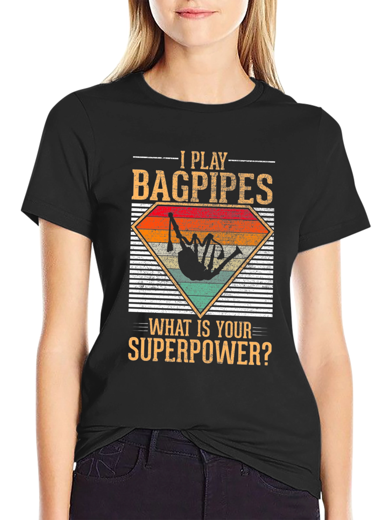 Bagpipes Superpower T-Shirt