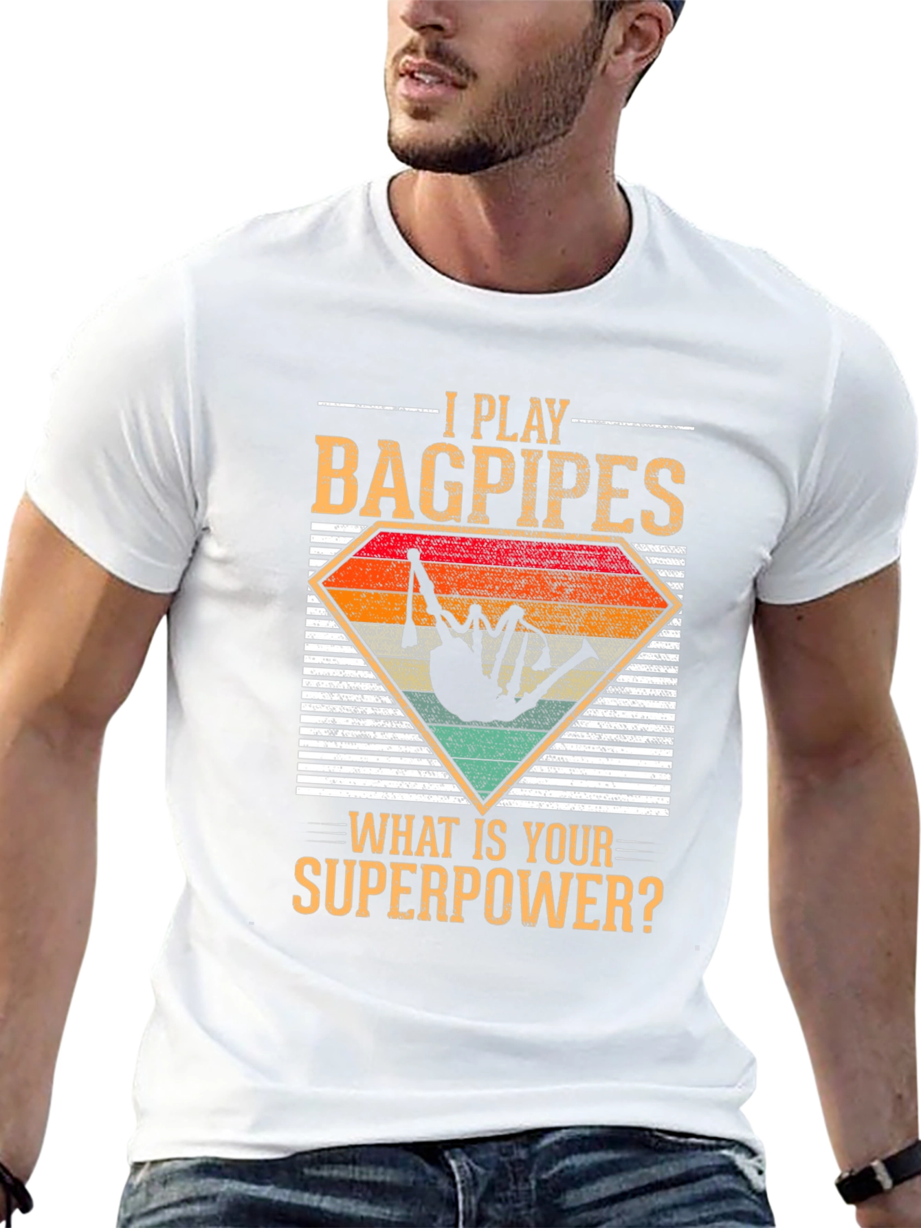 Bagpipes Superpower T-Shirt