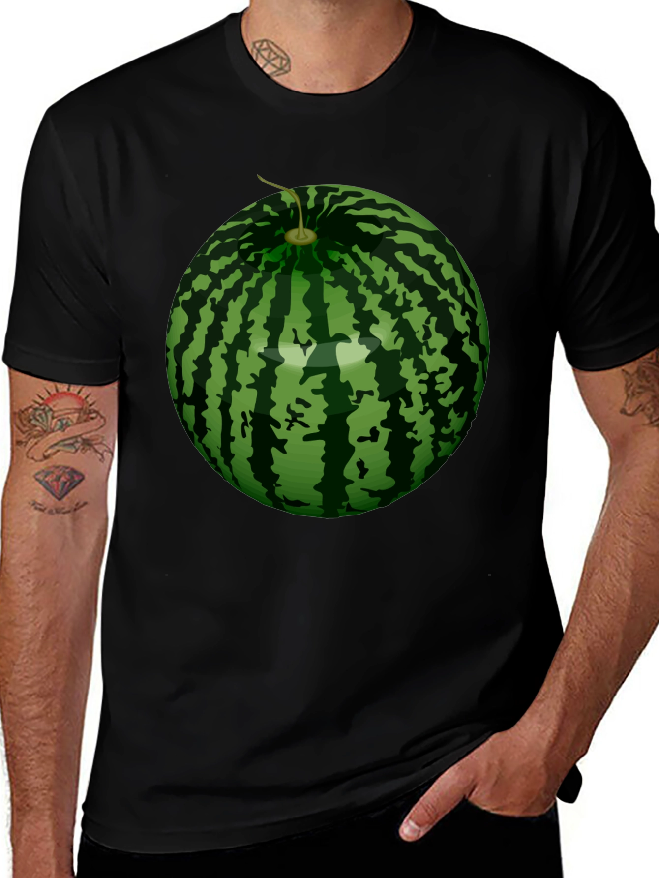 Watermelon Graphic T-Shirt - Novelty Fruit Tee