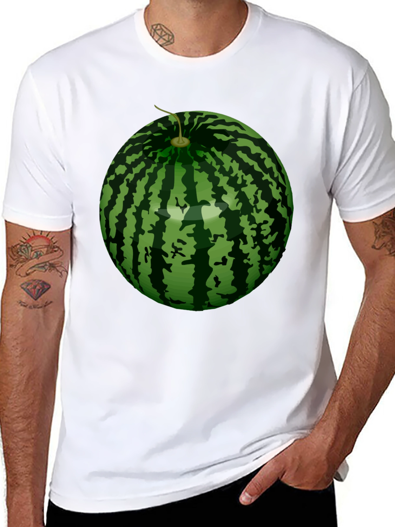Watermelon Graphic T-Shirt - Novelty Fruit Tee