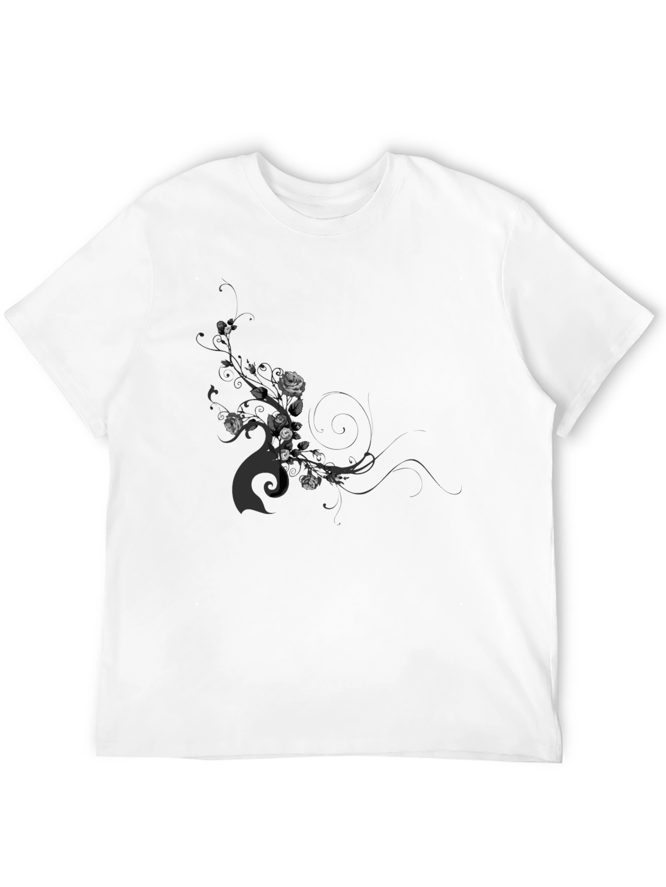 Floral Vine Graphic Print T-Shirt