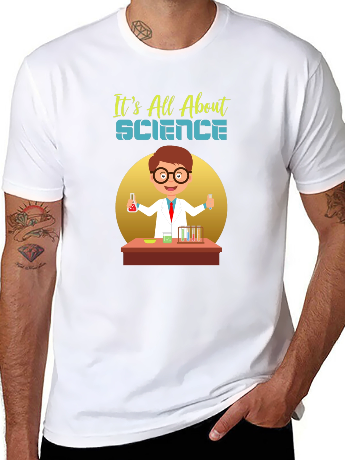 Science Graphic Tee - Its All About Science!