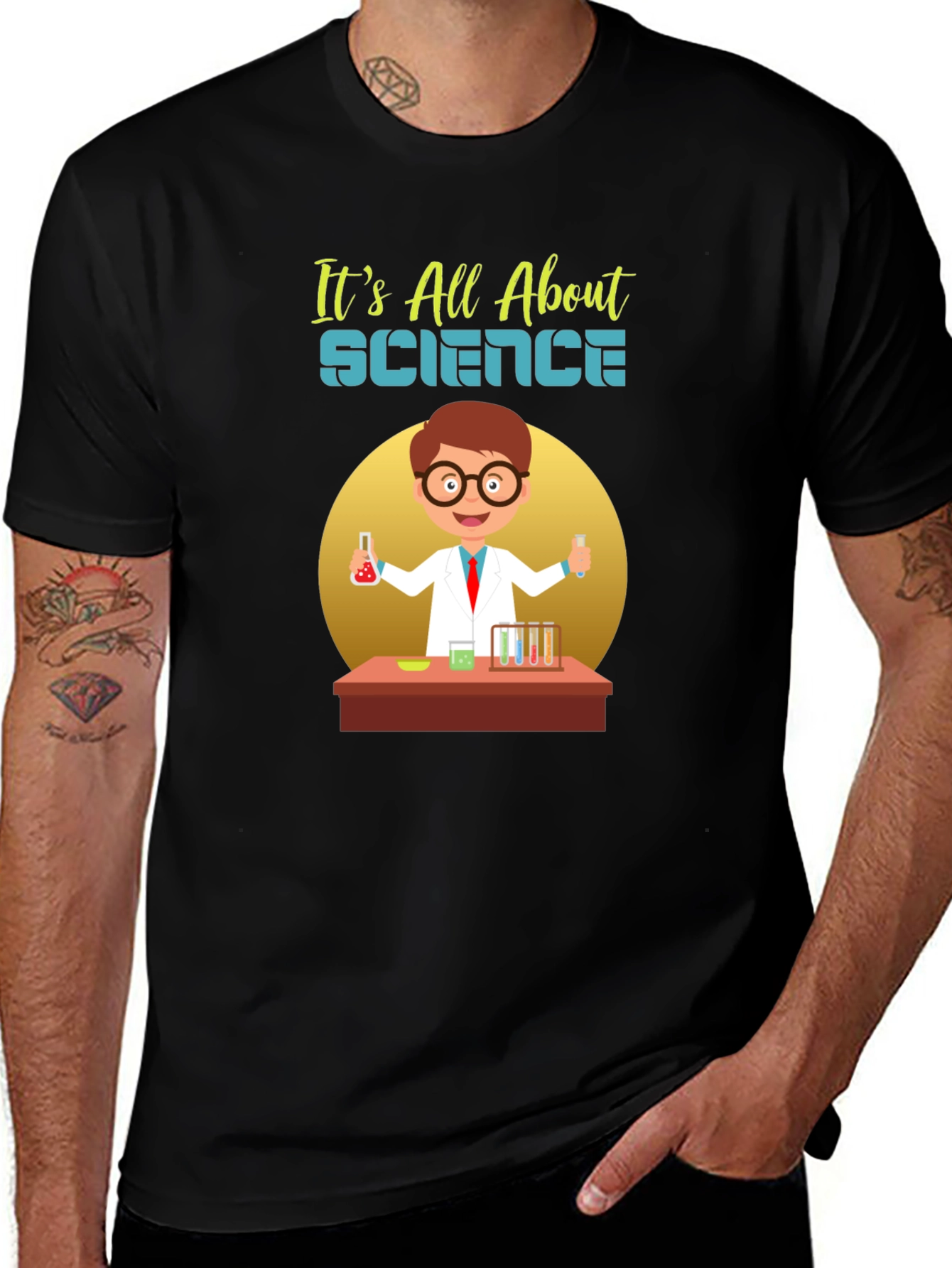 Science Graphic Tee - Its All About Science!