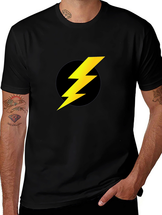 Lightning Bolt Emblem Black T-Shirt