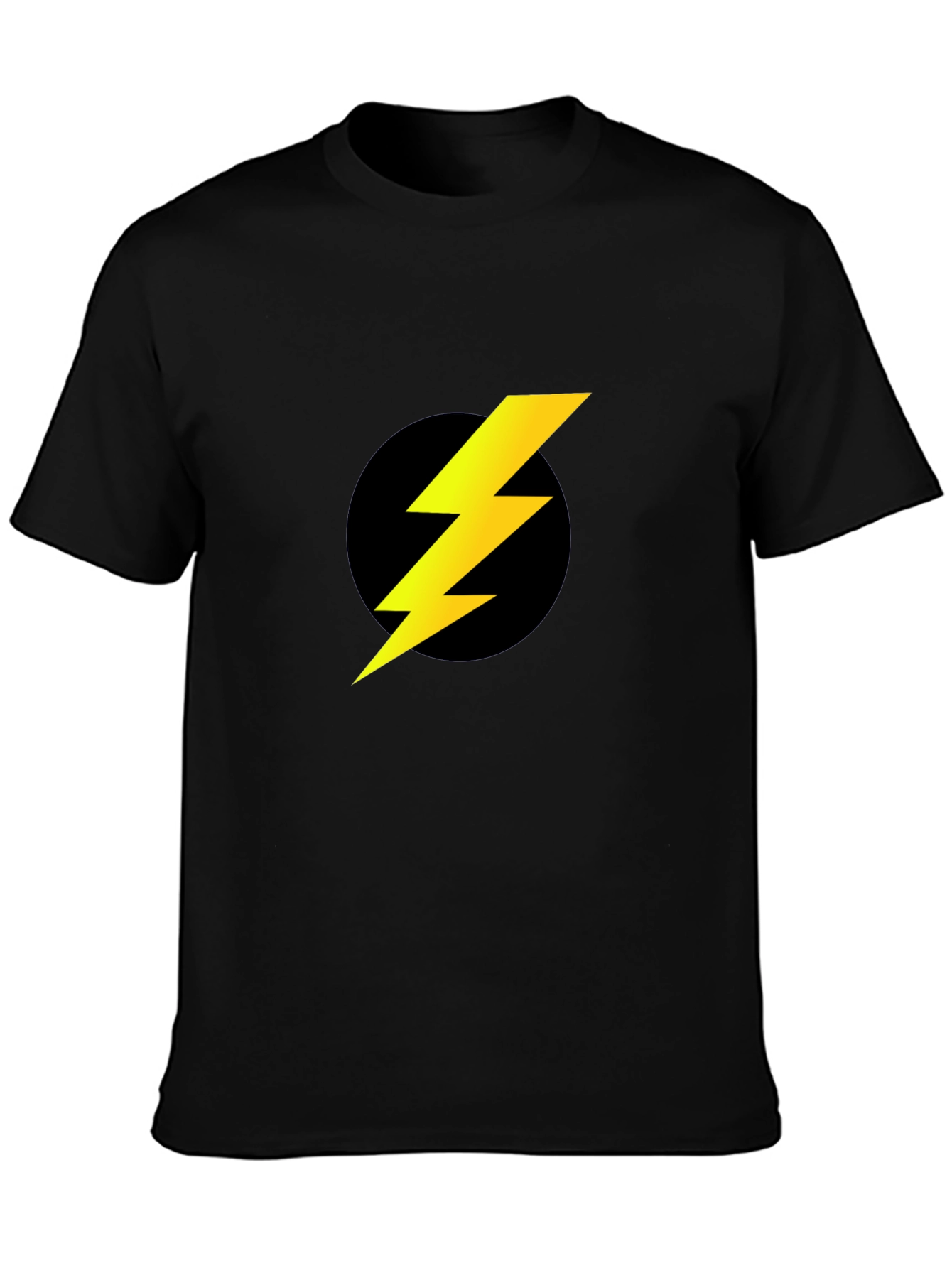 Lightning Bolt Emblem Black T-Shirt