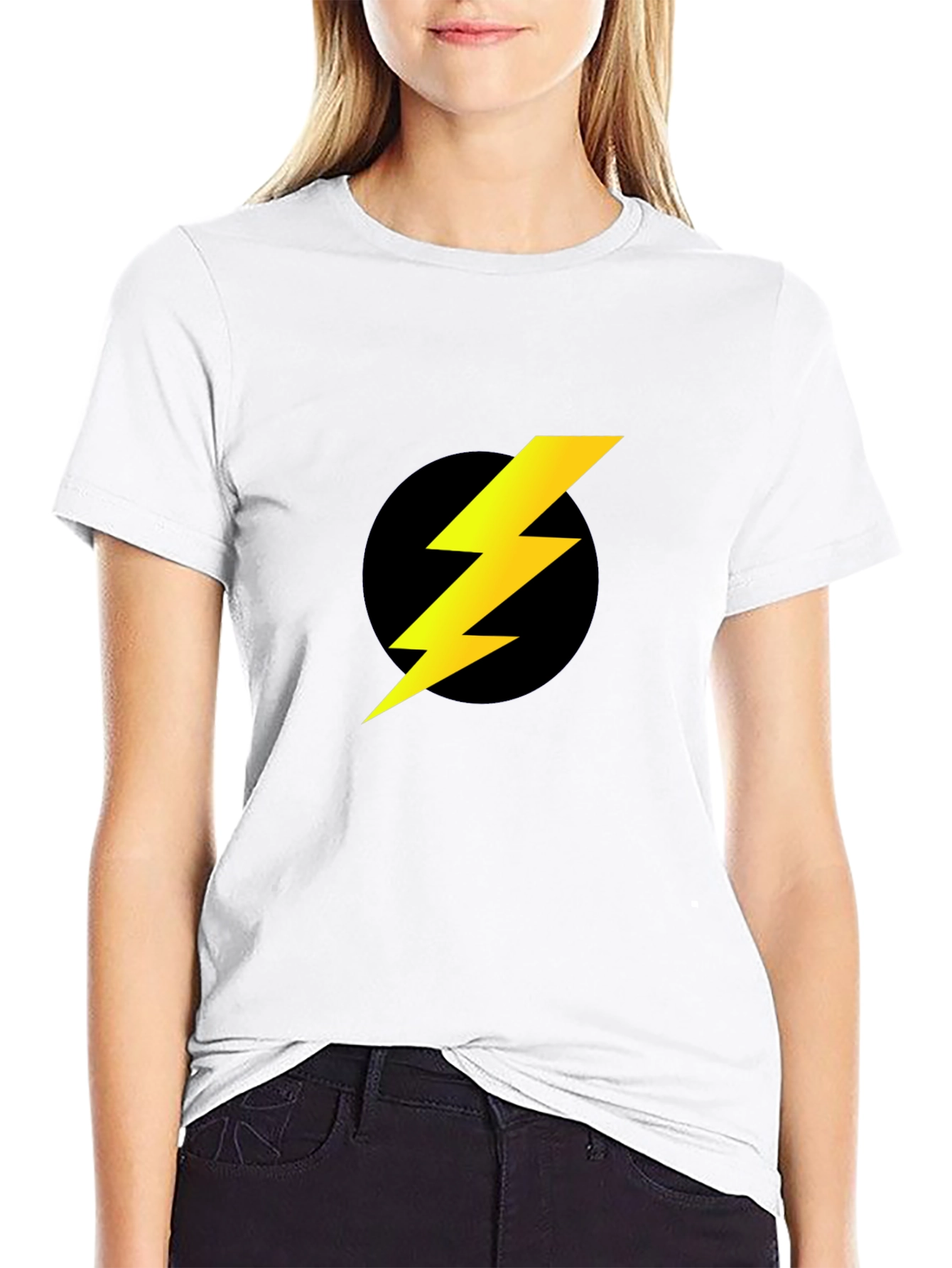 Lightning Bolt Emblem Black T-Shirt