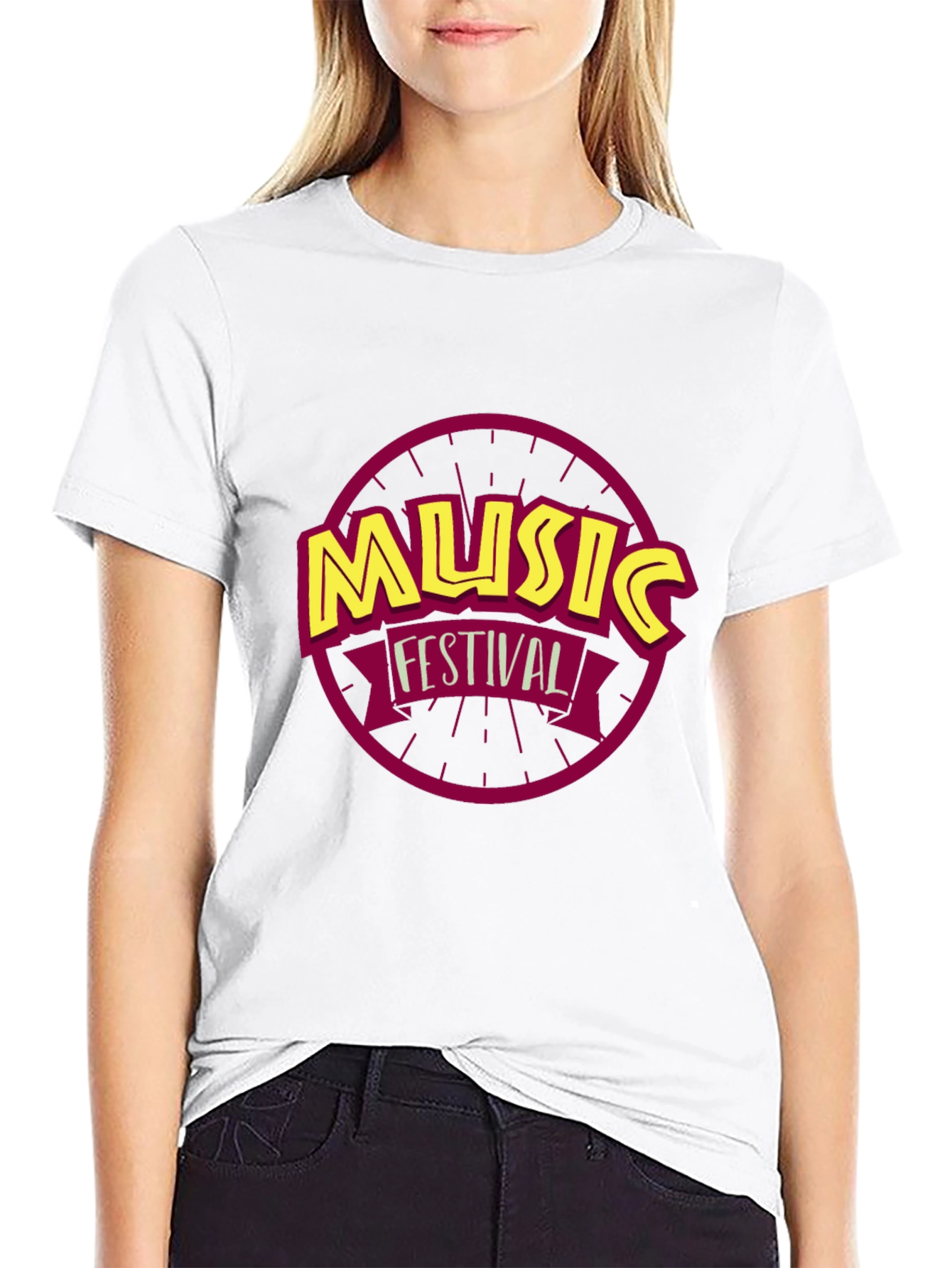 Music Festival Graphic Tee - Classic Black T-Shirt