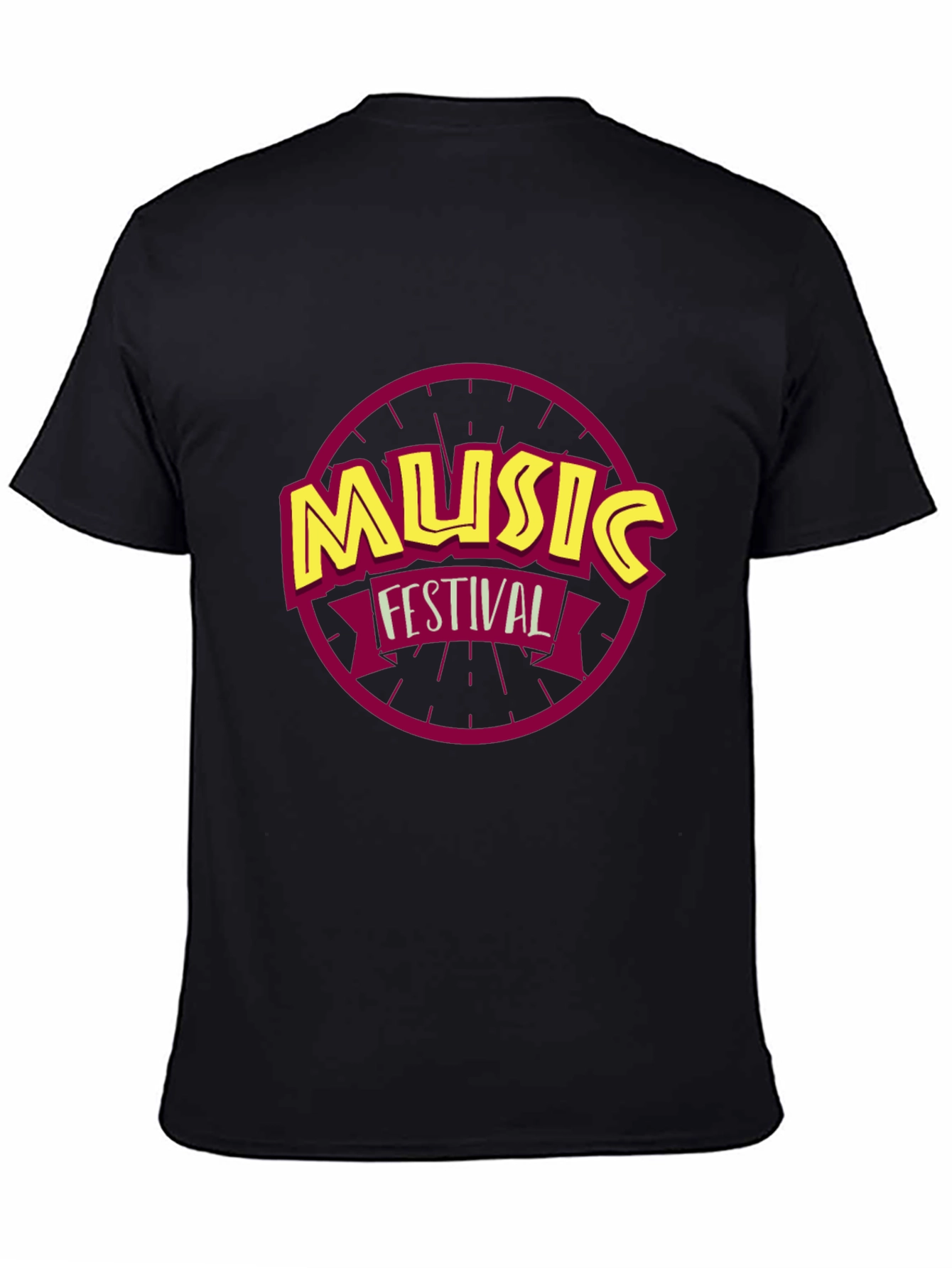 Music Festival Graphic Tee - Classic Black T-Shirt