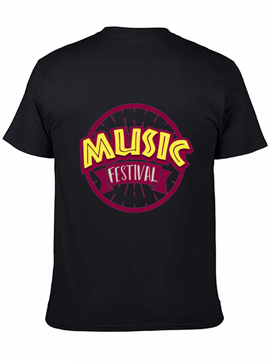 Music Festival Graphic Tee - Classic Black T-Shirt
