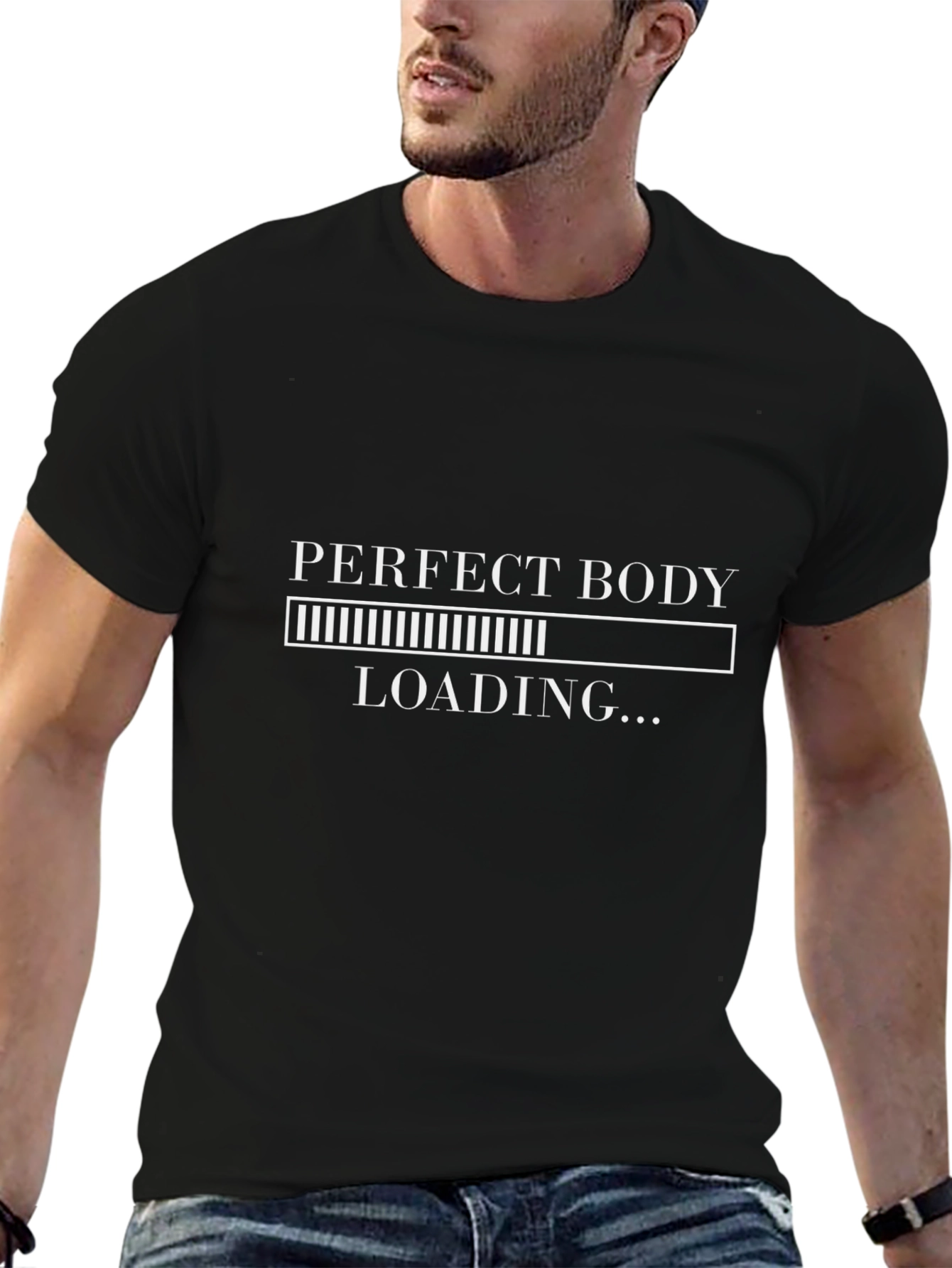 Perfect Body Loading T-Shirt - Gym Humor Tee