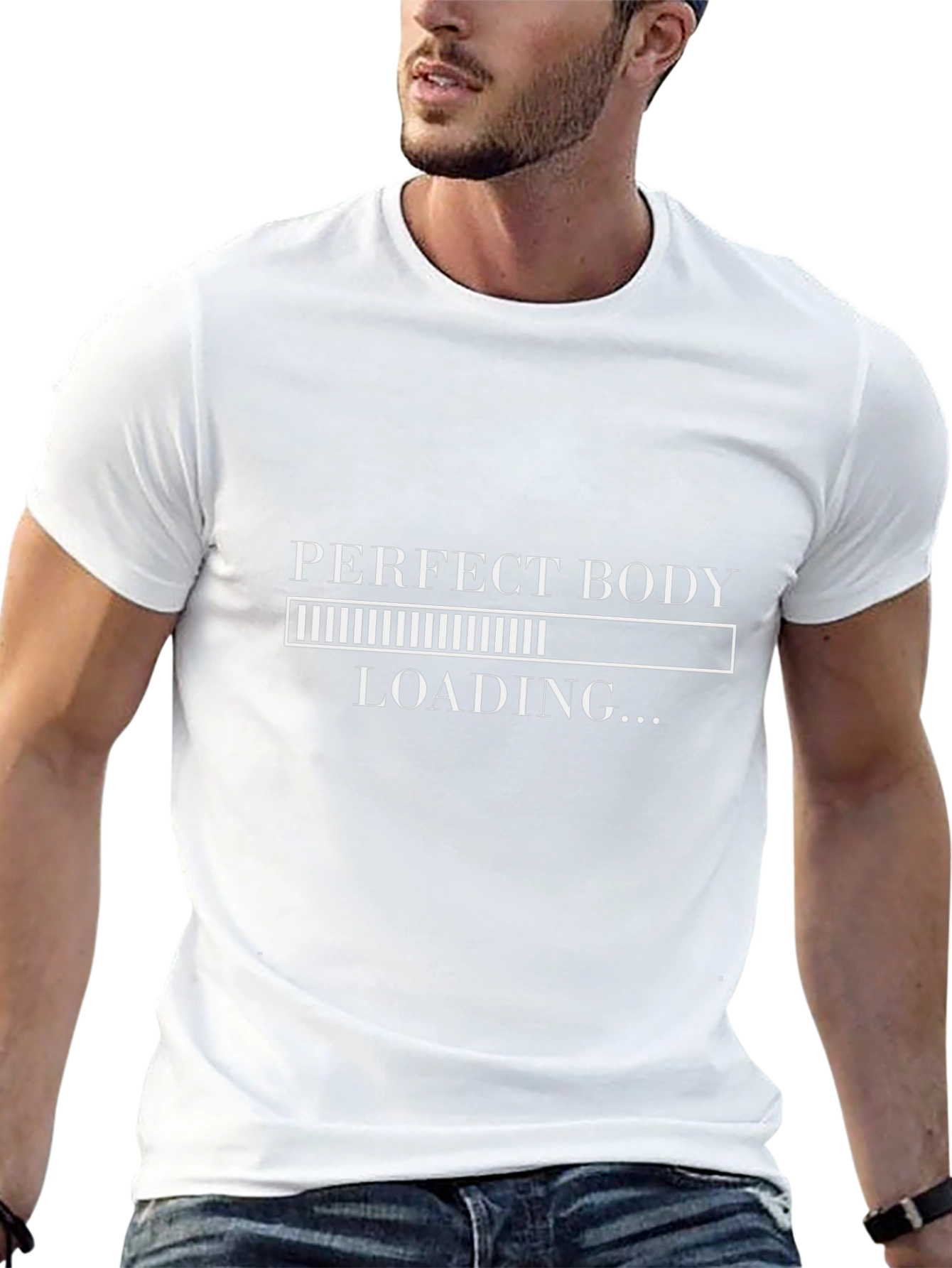 Perfect Body Loading T-Shirt - Gym Humor Tee