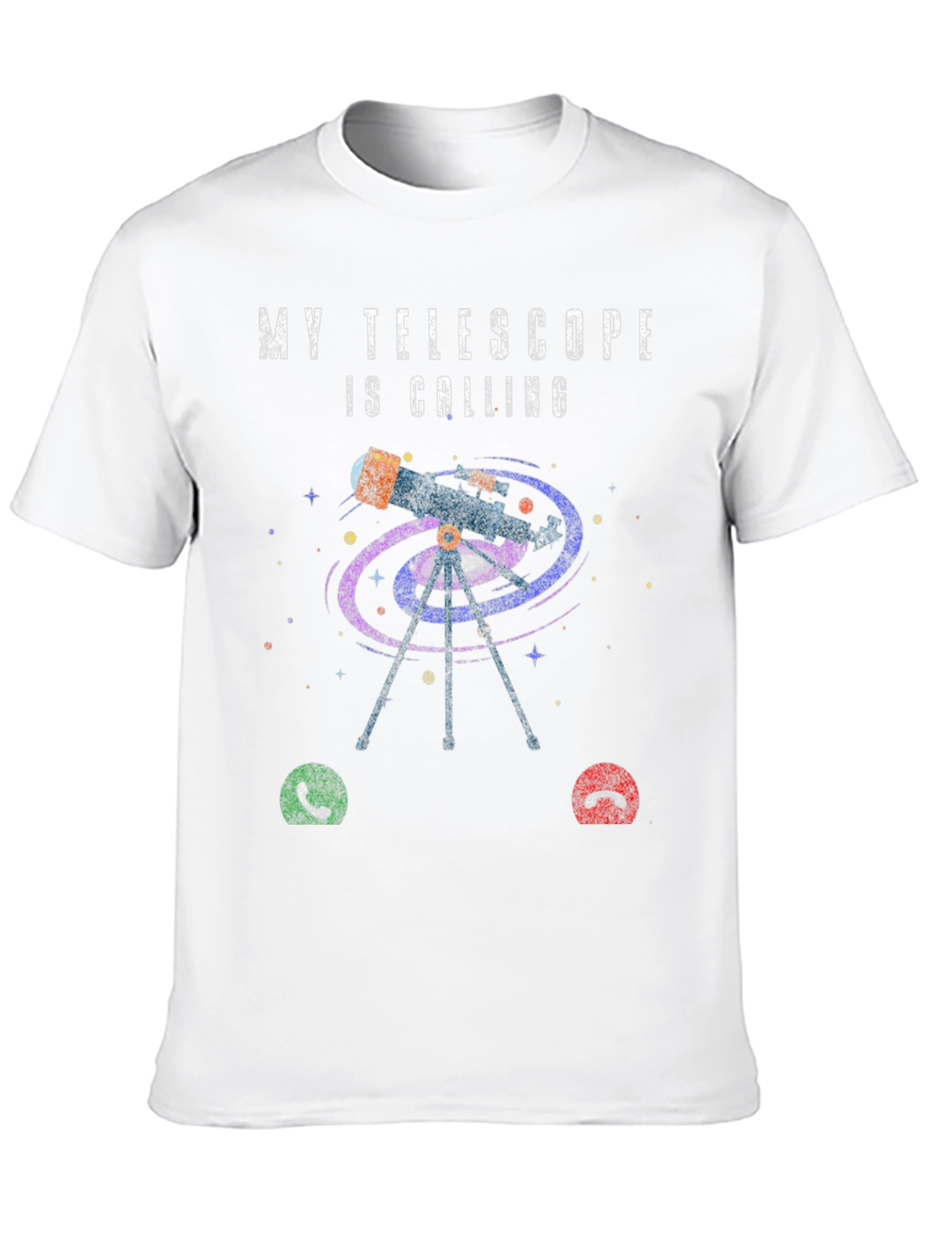 Telescope Calling Graphic T-Shirt
