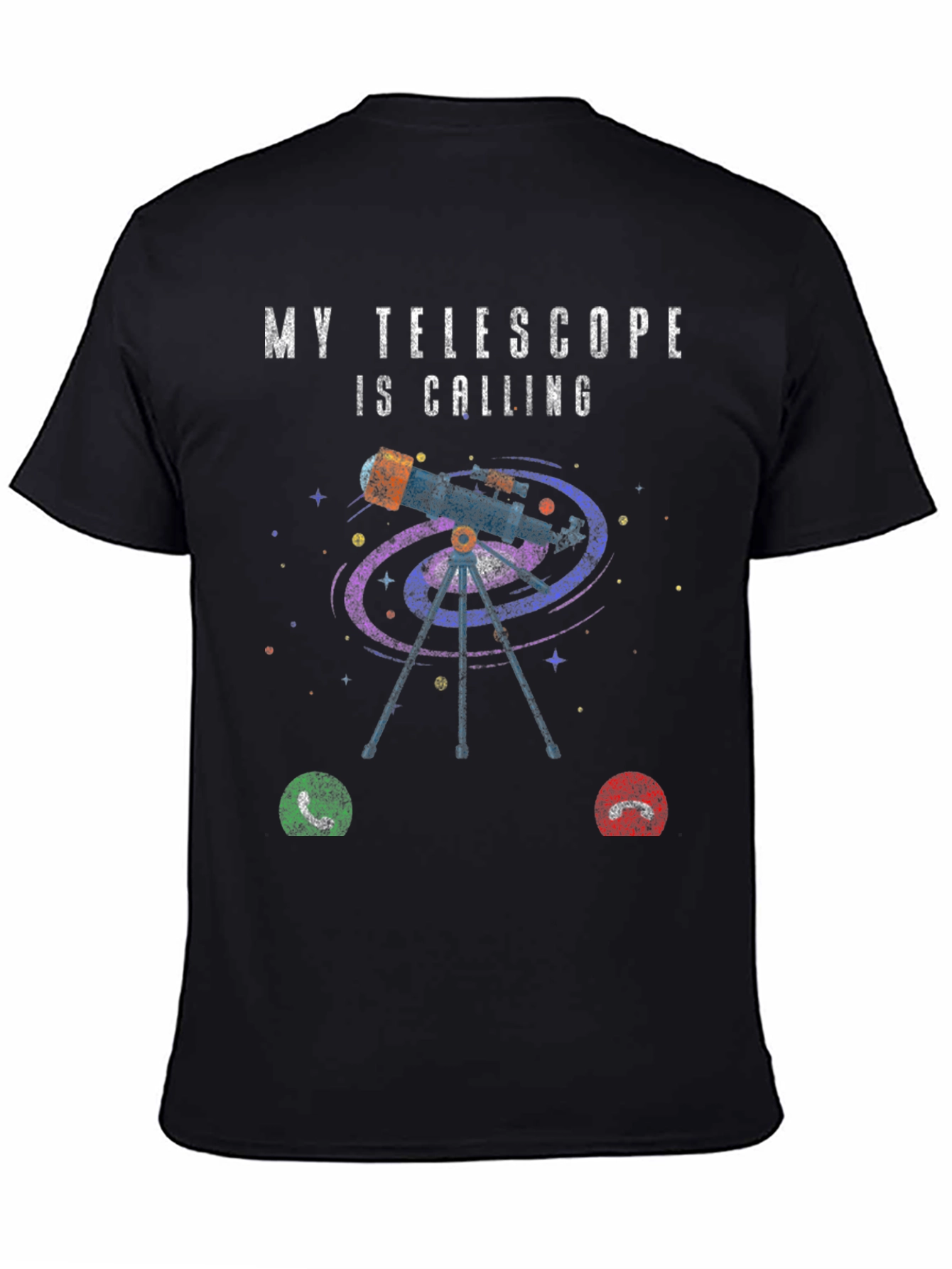 Telescope Calling Graphic T-Shirt
