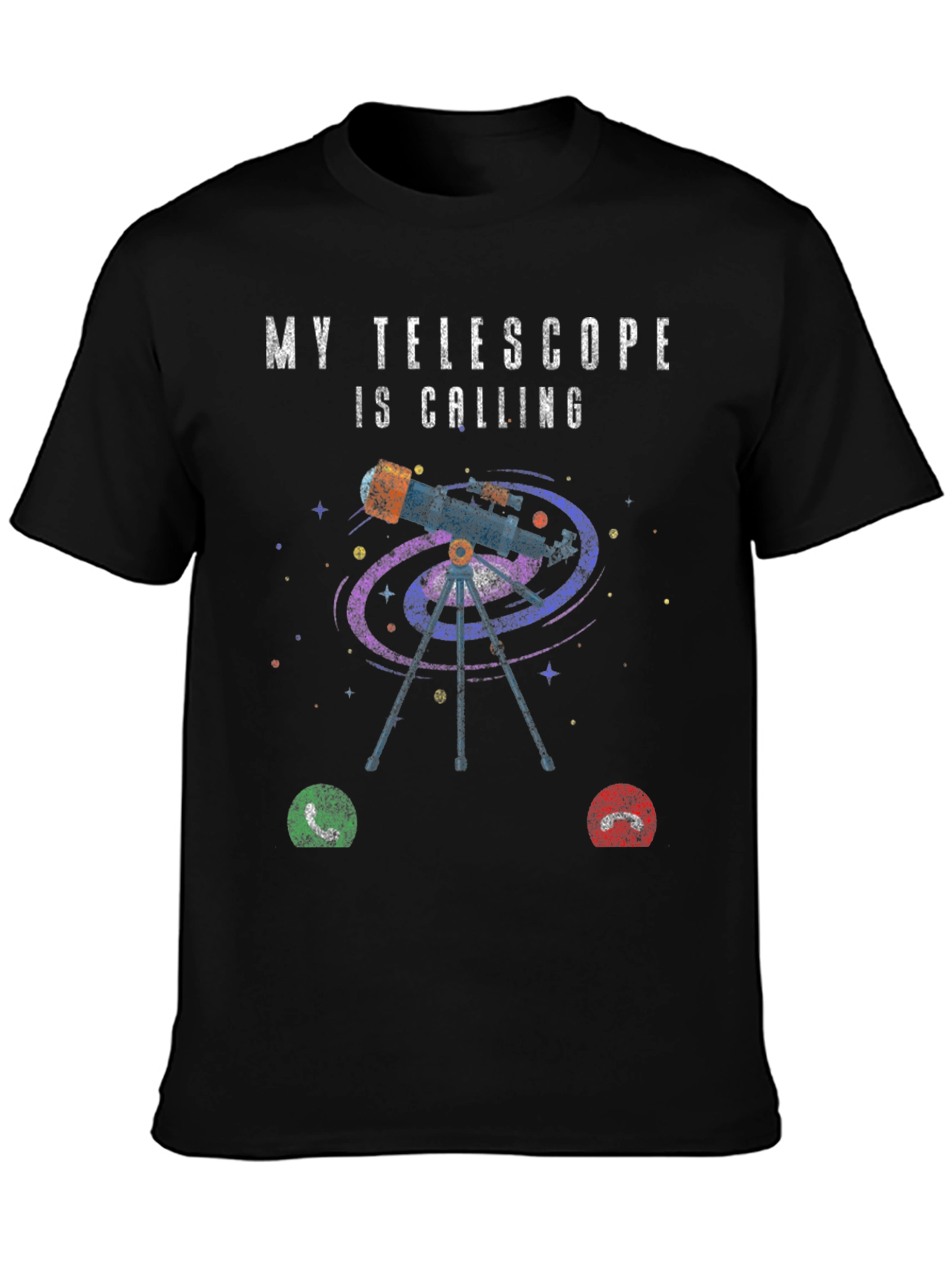 Telescope Calling Graphic T-Shirt