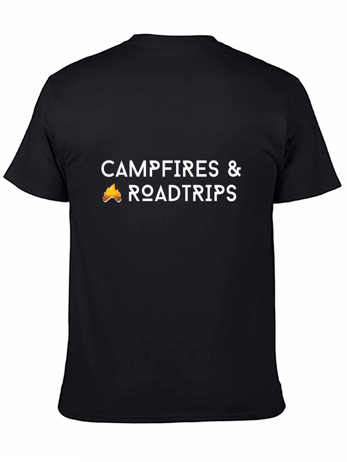 Campfires & Roadtrips Black T-Shirt